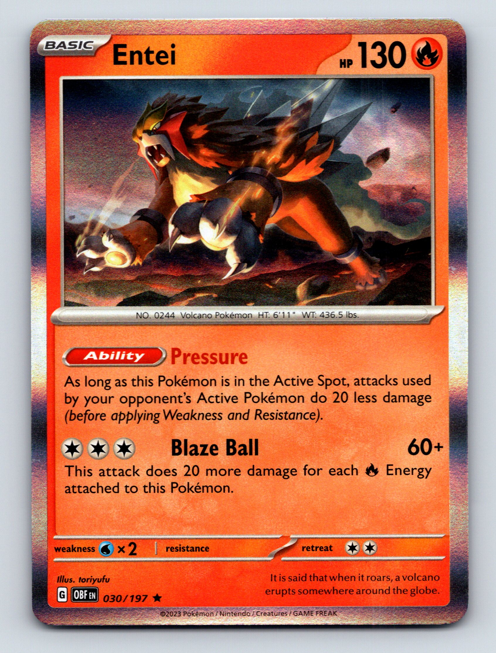 entei basic pokemon card value Pokmon Pokmon Old Back LV.38 BanzaiHobby If any of those cards are Fire Energy cards Basic Entei HP 130 Blaze