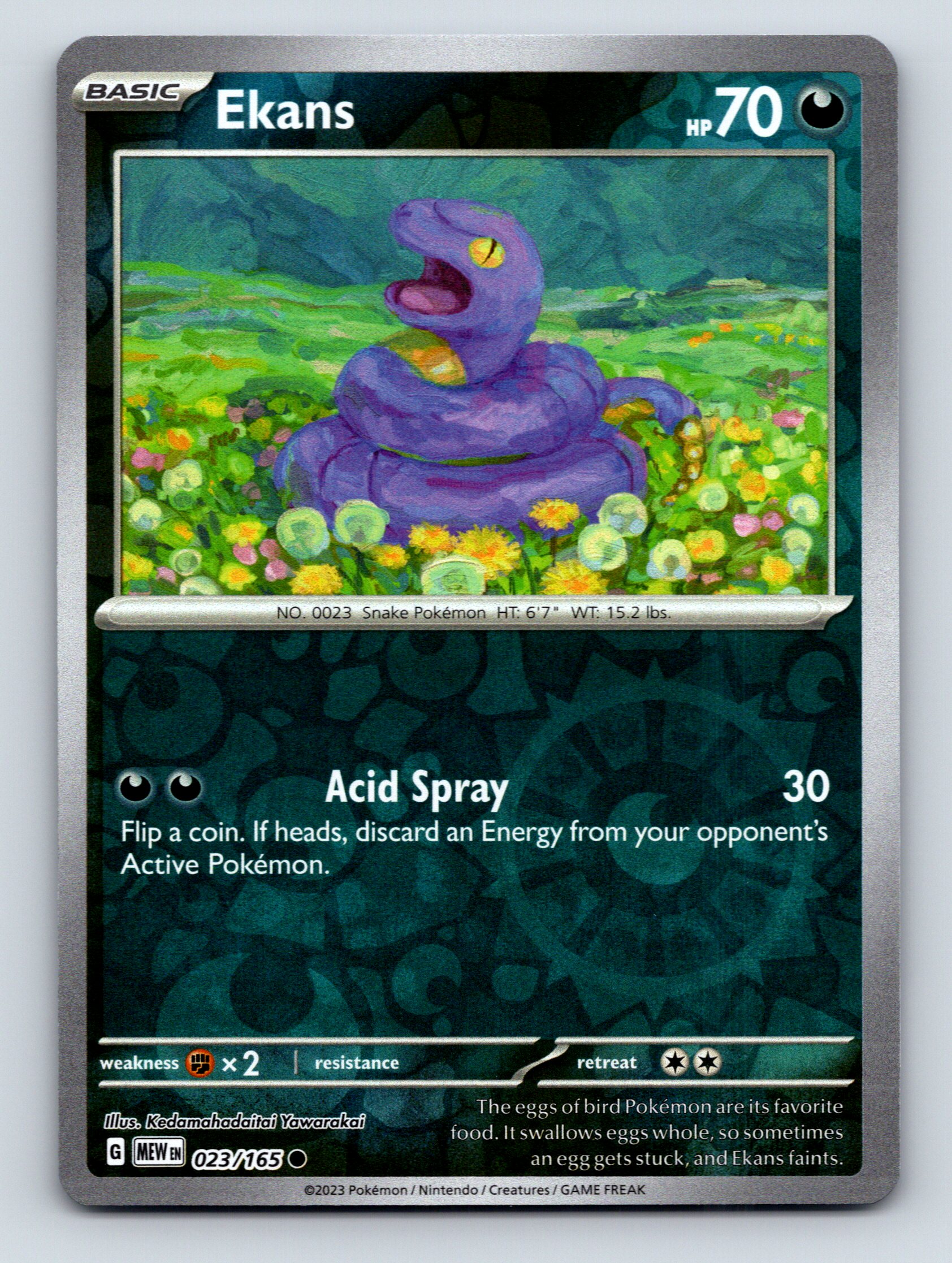 Basic Ekans HP 70 Acid Spray Attack Rarity Dark Pokémon Card | eBay