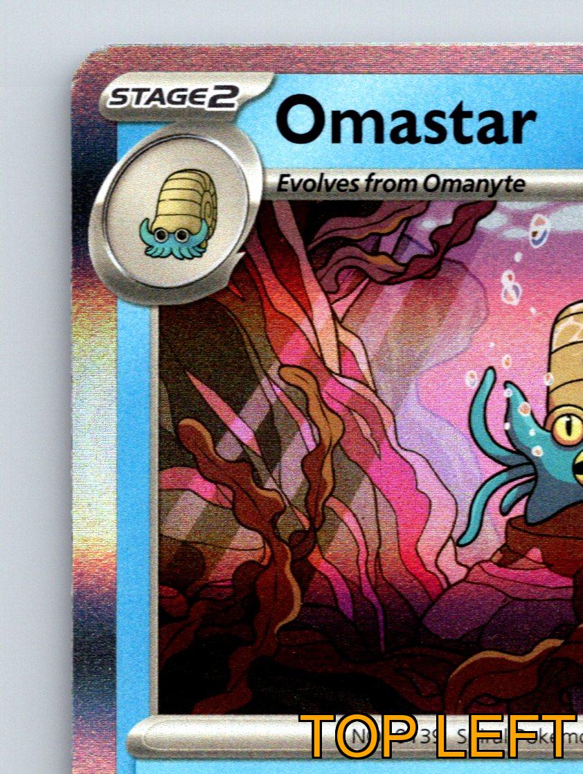 Stage 2 Omastar HP 150 Primordial Tentacles Aqua Split Blue
