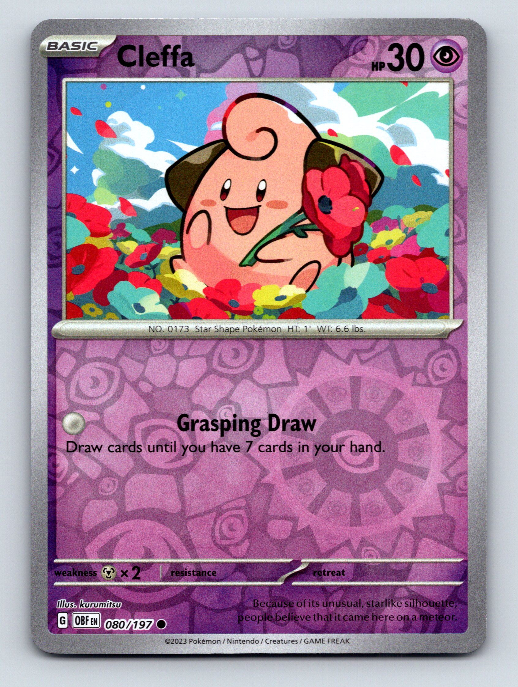 purplecliffe pokemon cards Infinite Fusion but decide my team Basic Cleffa HP 30 Grasping