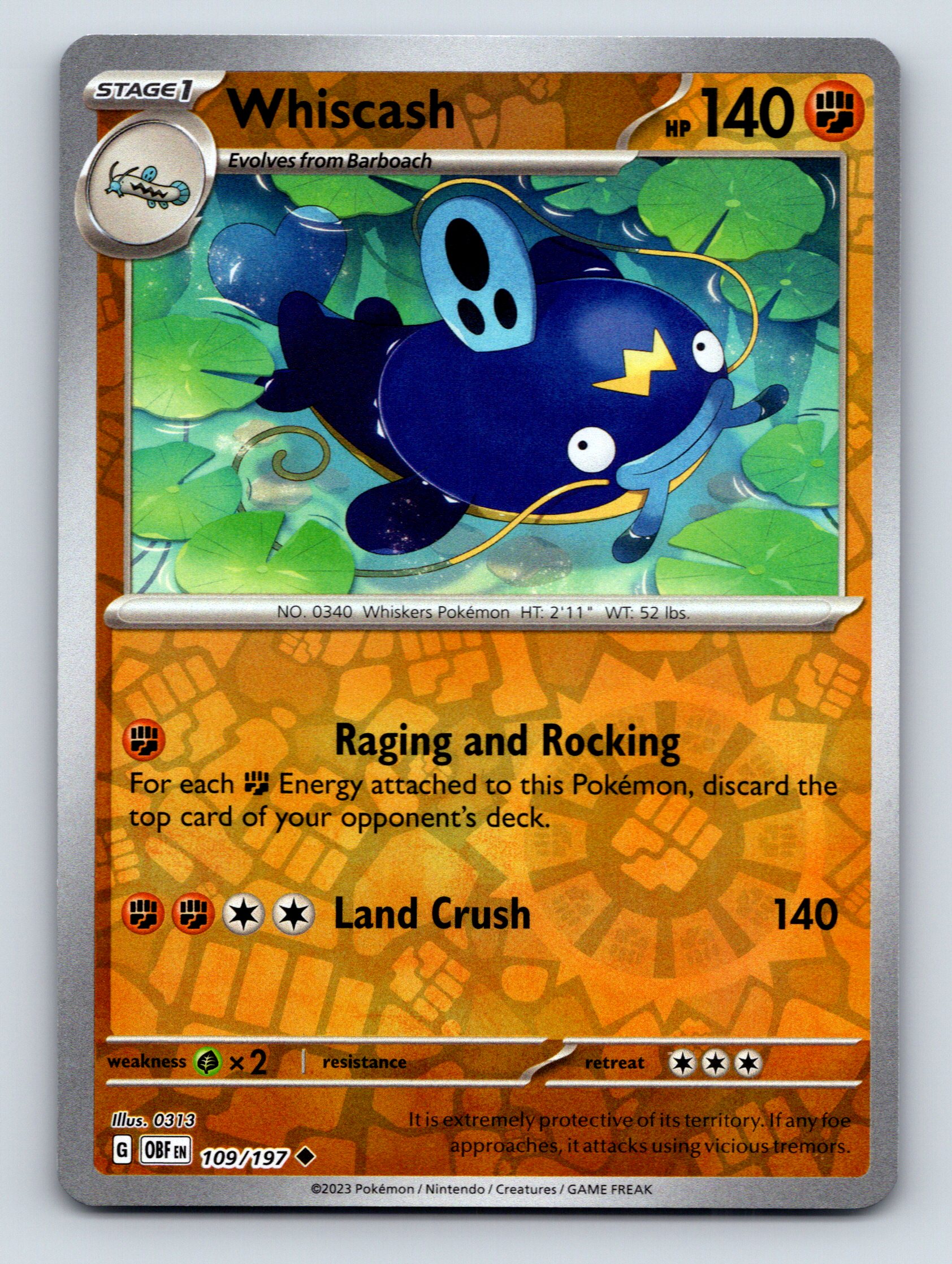 Stage 1 Whiscash HP 140 Raging And Rocking Land Crush Orange