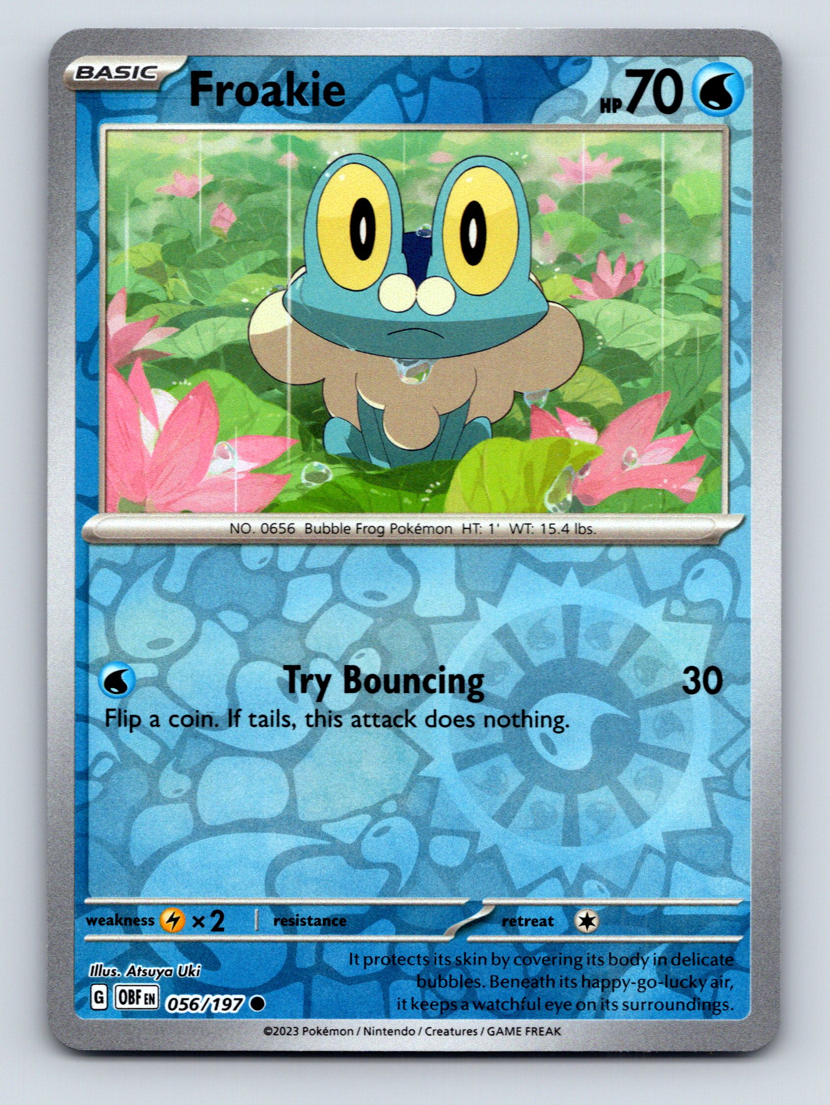 Basic Froakie HP 70 Try Bouncing Attack Colorful Blue Pokémon | eBay