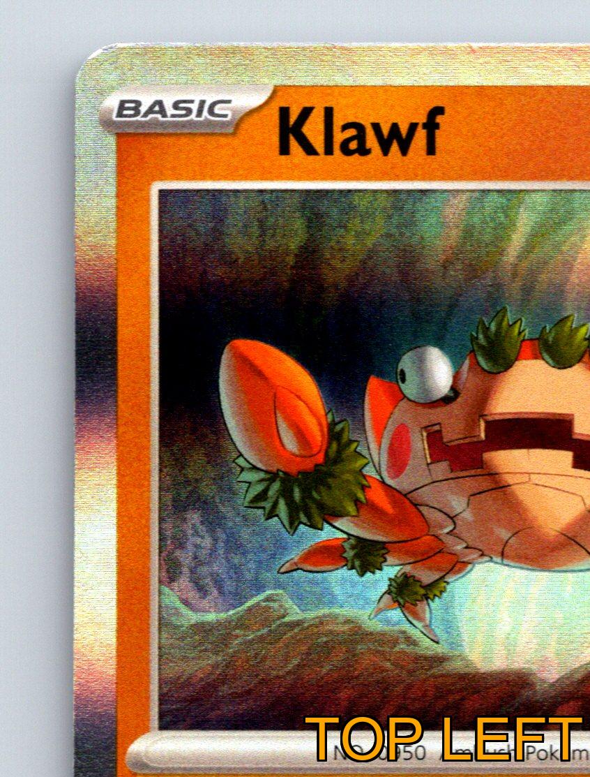 Basic Klawf HP 130 Vise Grip Attack Rarity Orange Pokmon Card