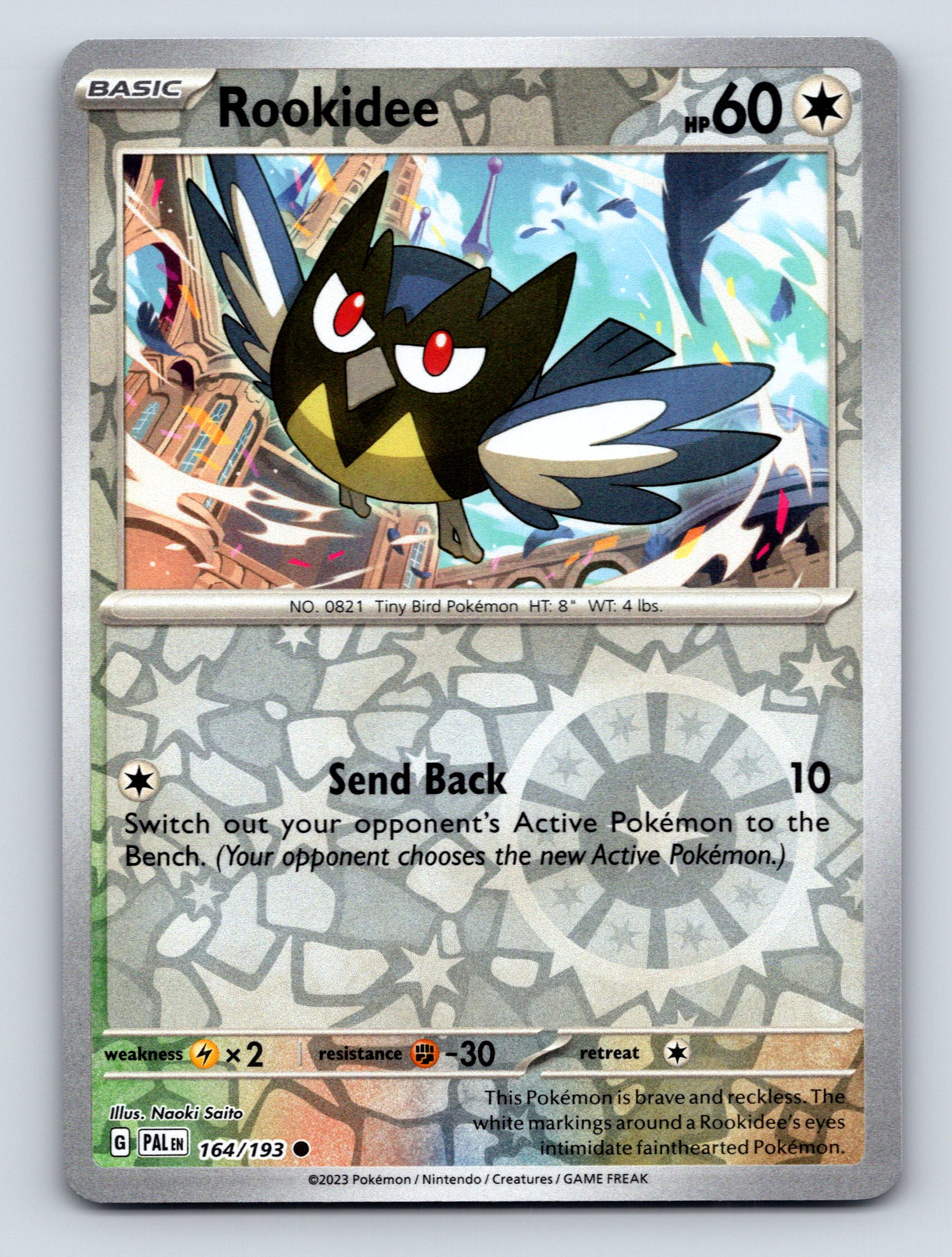 Basic Rookidee HP 60 Send Back Attack Star Rarity Colorful Pokémon