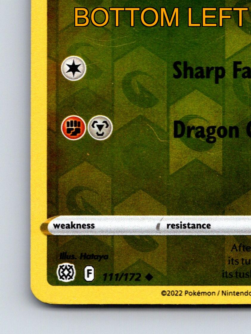 Stage 1 Fraxure HP 100 Dragon Claw Attack Rarity Green Pokémon - Picture 5 of 10