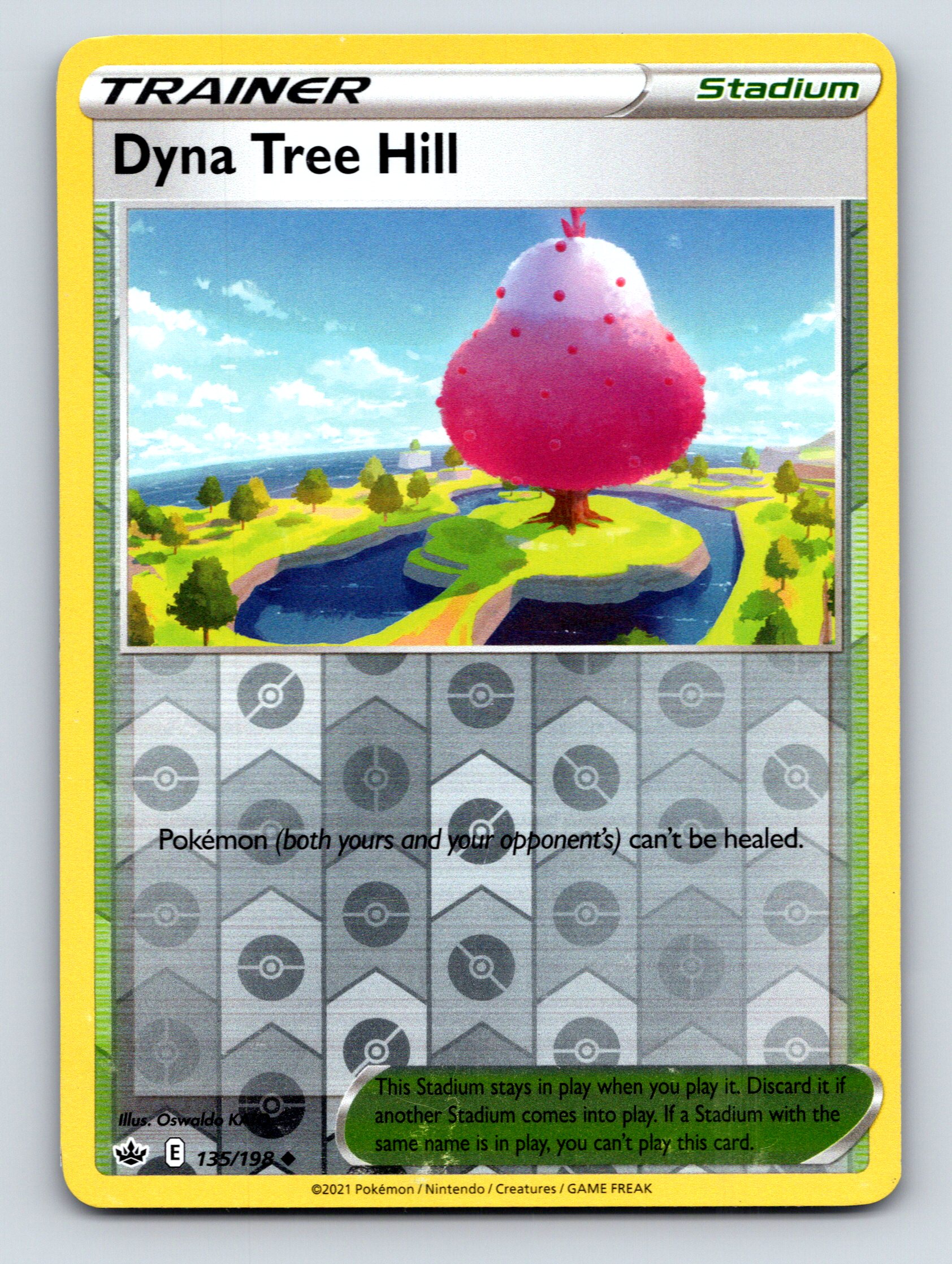 Trainer Stadium Dyna Tree Hill Rarity Vibrant Landscape Pokémon
