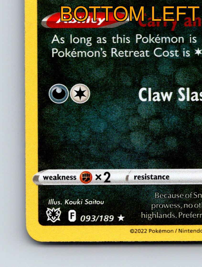 Stufe 1 Hisuian Sneasler HP 120 Claw Slash Attack Rarität Dark Pokémon - Bild 5 von 10