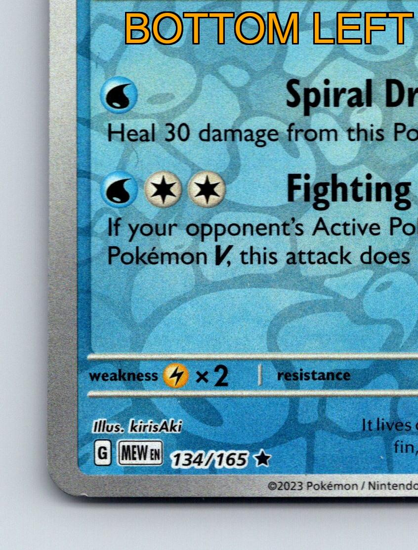 Stage 1 Vaporeon HP 130 Spiral Drain Attack Rarity Blue Colorful Pokémon - Picture 5 of 10