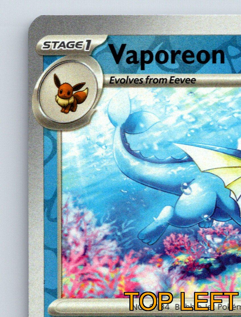 Stage 1 Vaporeon HP 130 Spiral Drain Attack Rarity Blue Colorful Pokémon - Picture 3 of 10