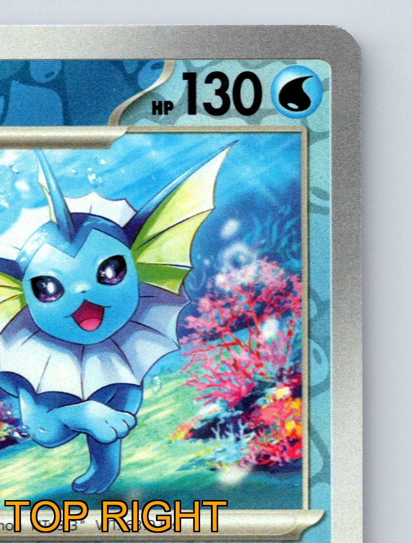 Stage 1 Vaporeon HP 130 Spiral Drain Attack Rarity Blue Colorful Pokémon - Picture 4 of 10