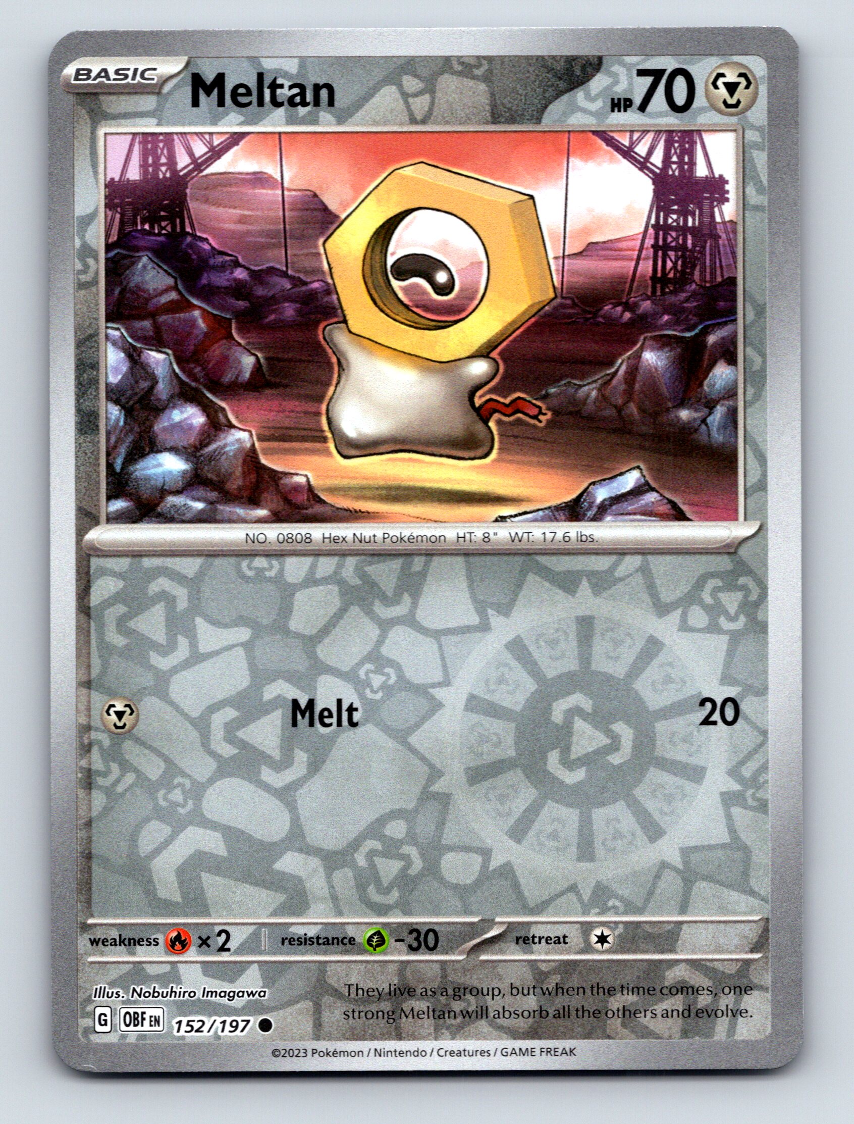 Basic Meltan HP 70 Melt Attack Rarity Metal Steel Pokémon | eBay