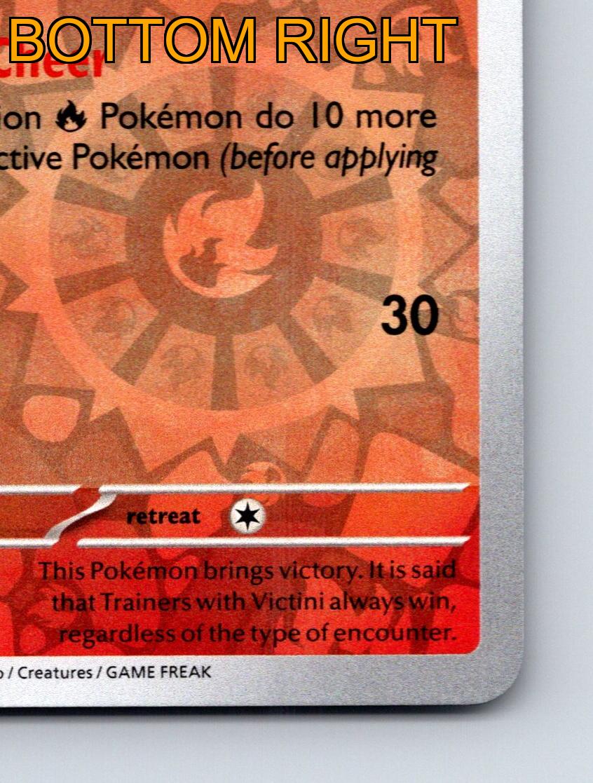 Basic Victini HP 70 Victory Cheer Ability Flare Attack Red