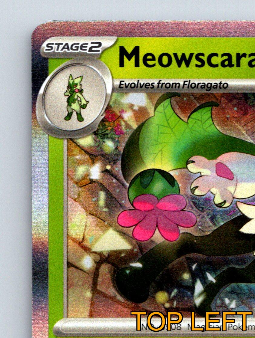Stage 2 Meowscarada HP 160 Flower Blast Attack Rarity Green Pokémon Card - Picture 3 of 10