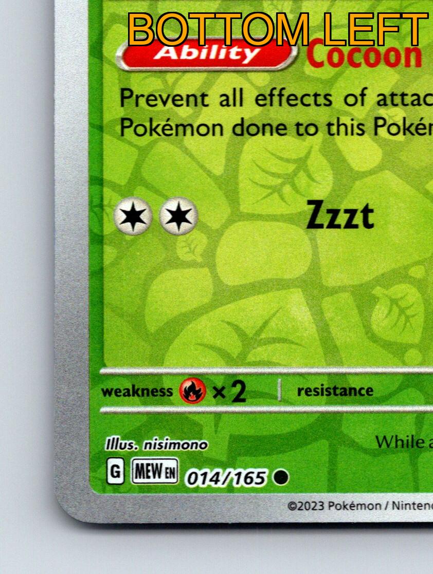 Stage 1 Kakuna HP 80 Cocoon Cover Ability Green Vibrant Pokémon