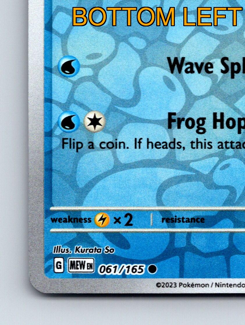 Stage 1 Poliwhirl HP 90 Wave Splash Attack Rarity Blue Colorful