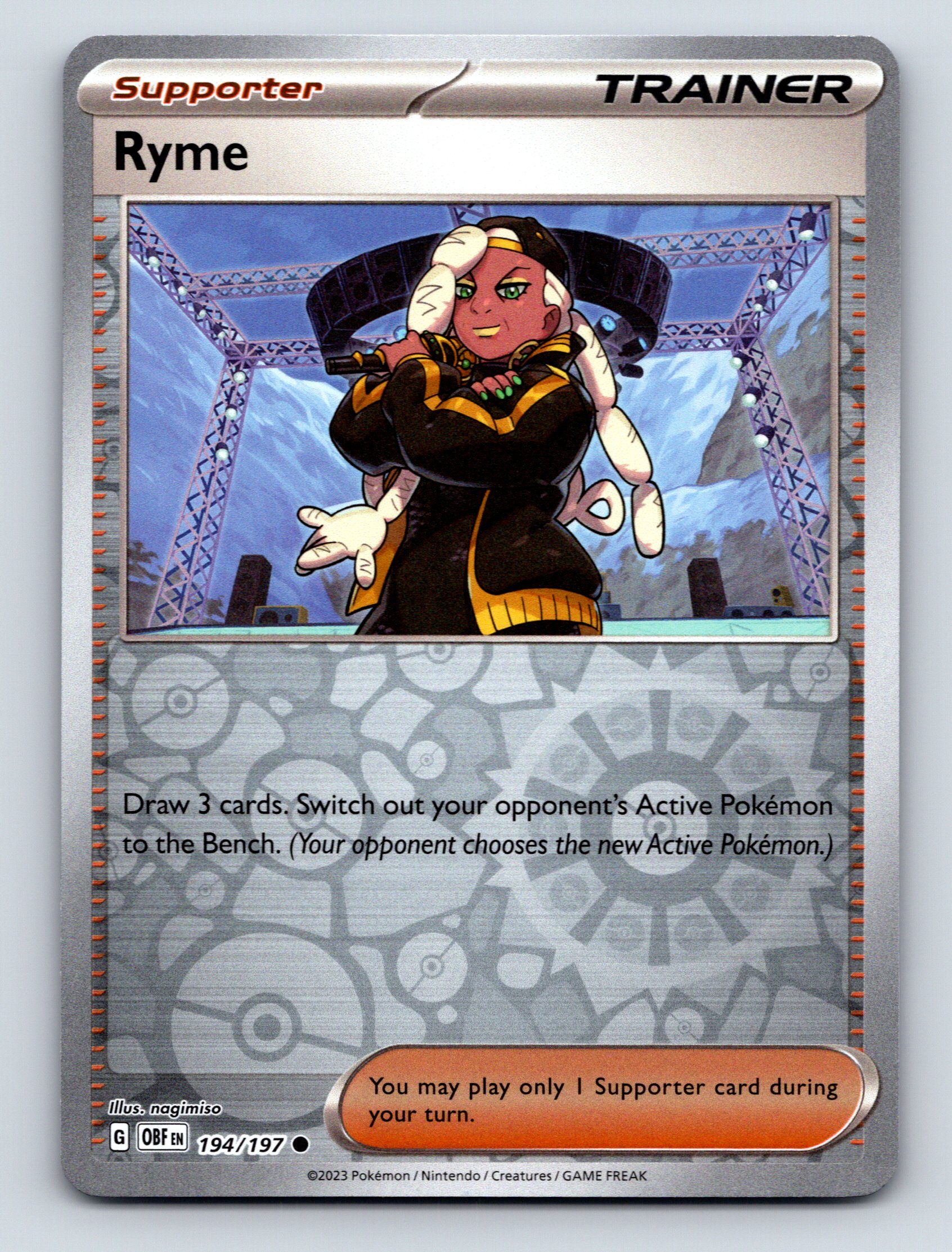 Trainer Supporter Ryme Draw Cards Switch Opponent Active Pokmon Trainer Supporter Ryme Draw Cards Switch Opponent Active Pokmon