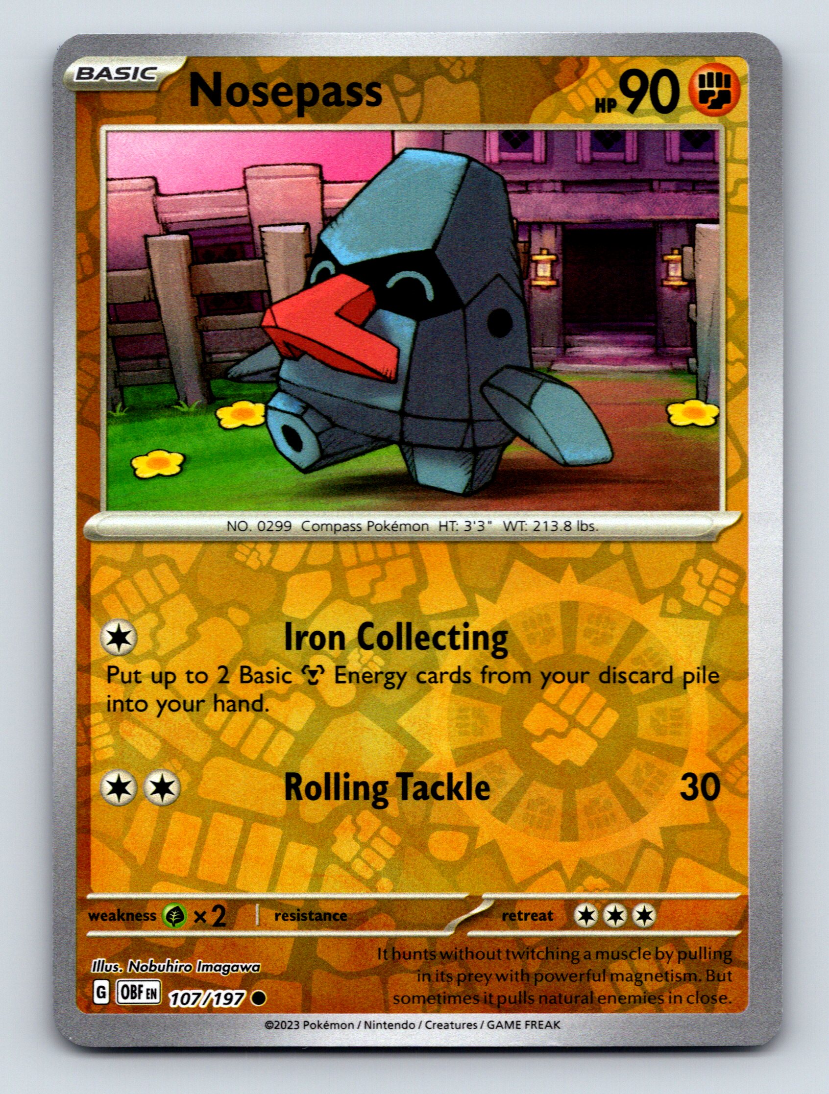 Basic Nosepass HP 90 Iron Collecting Attack Rolling Tackle