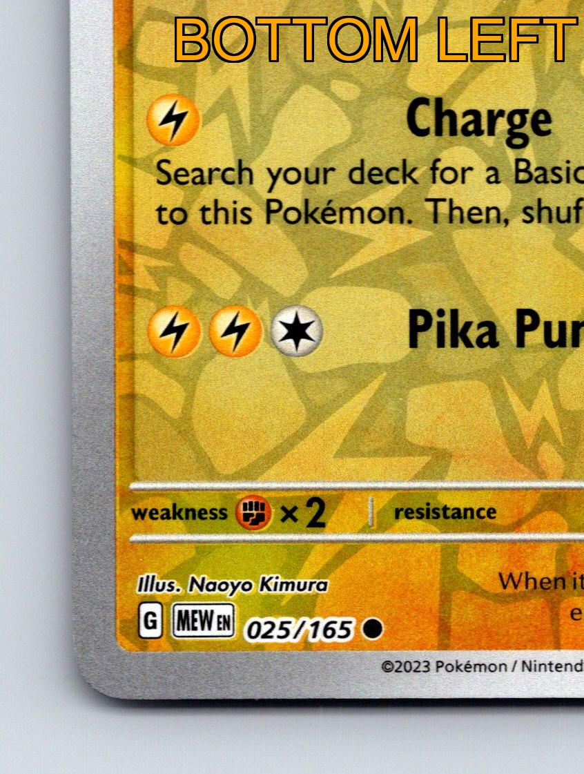 Basic Pikachu HP 60 Pika Punch Attack Mouse Pokmon Bright Yellow Card |  eBay