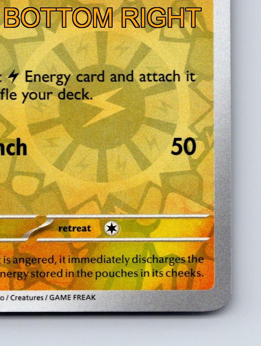 Basic Pikachu HP 60 Pika Punch Attack Mouse Pokémon Bright Yellow