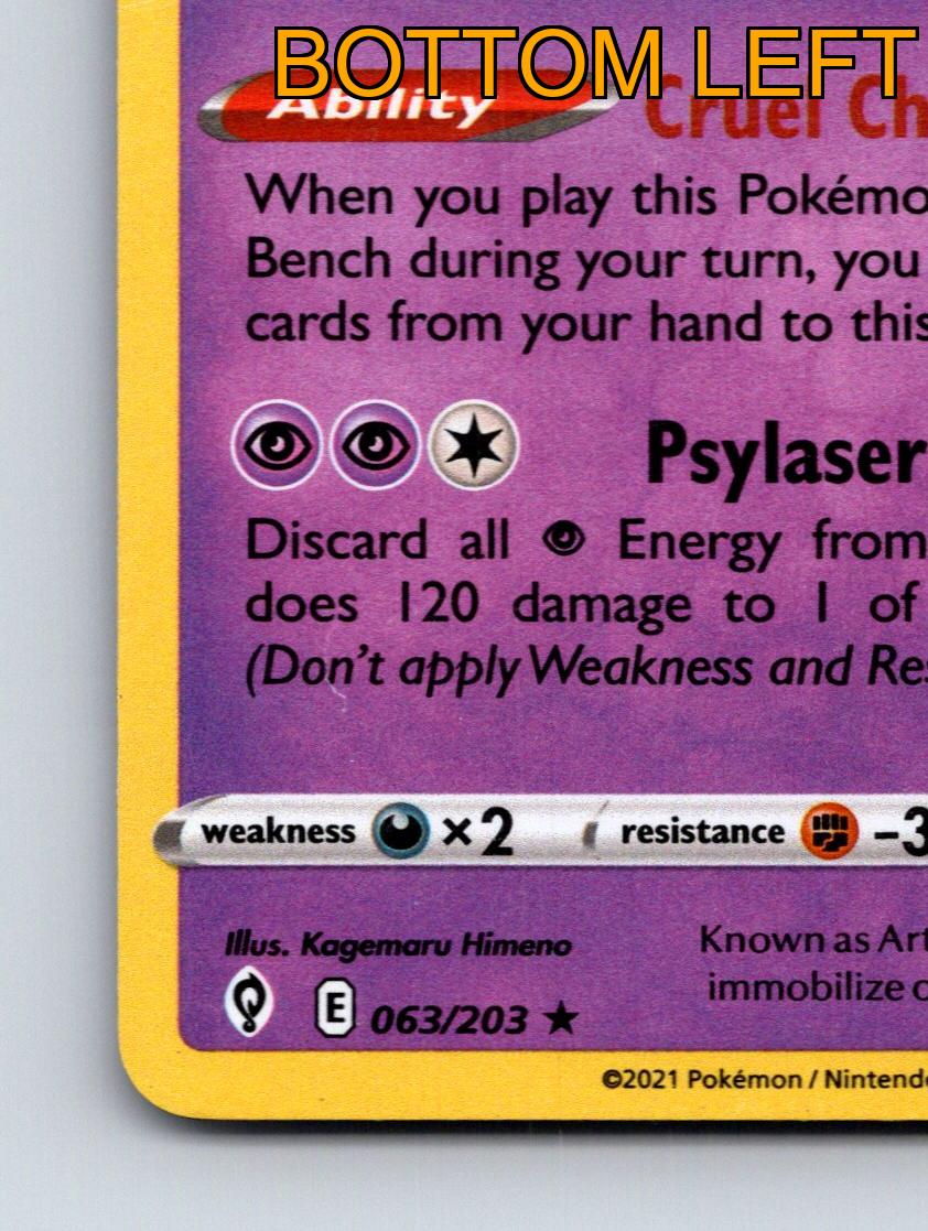 Basic Galarian Articuno HP 120 Psyslasher Attack Rarity Purple Pokémon - Picture 5 of 10
