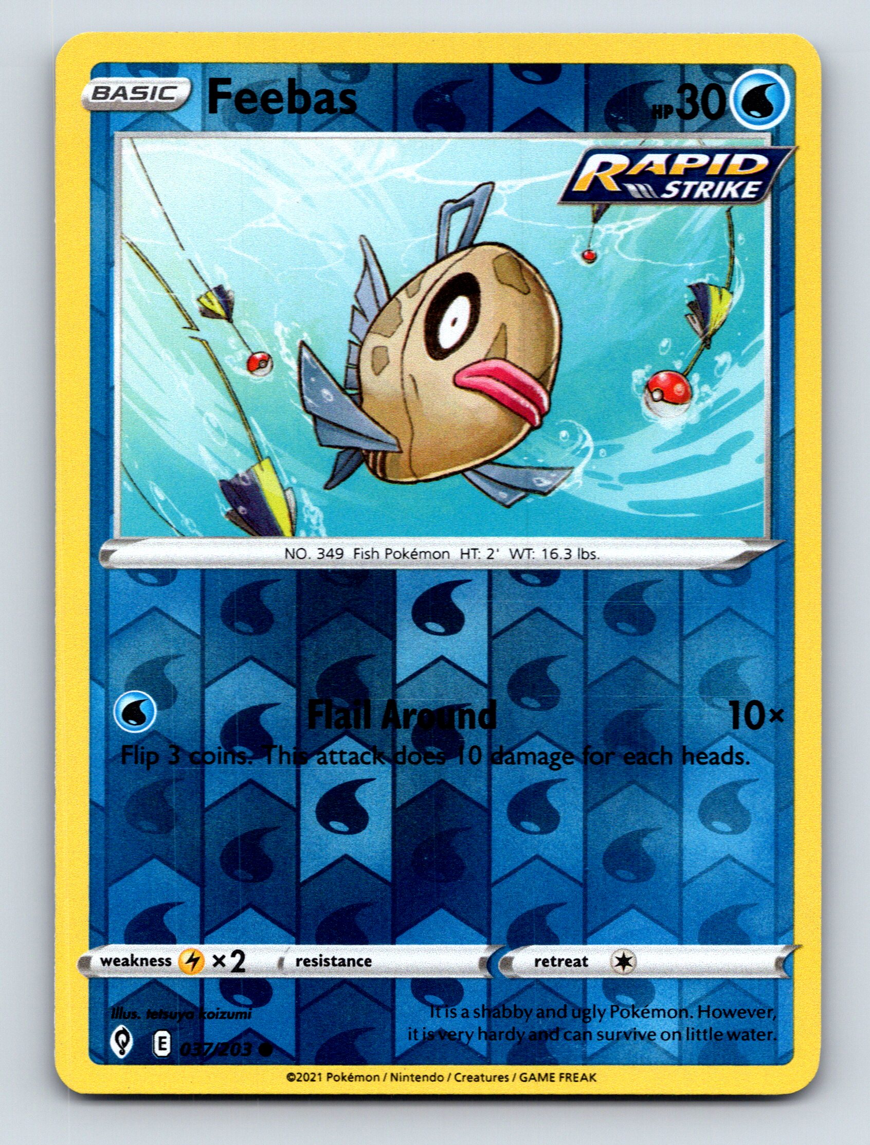 feebas pokemon card value 2024 FEEBAS #198 POKEMON SURGING SPARKS ILLUSTRATION RARE PSA 10