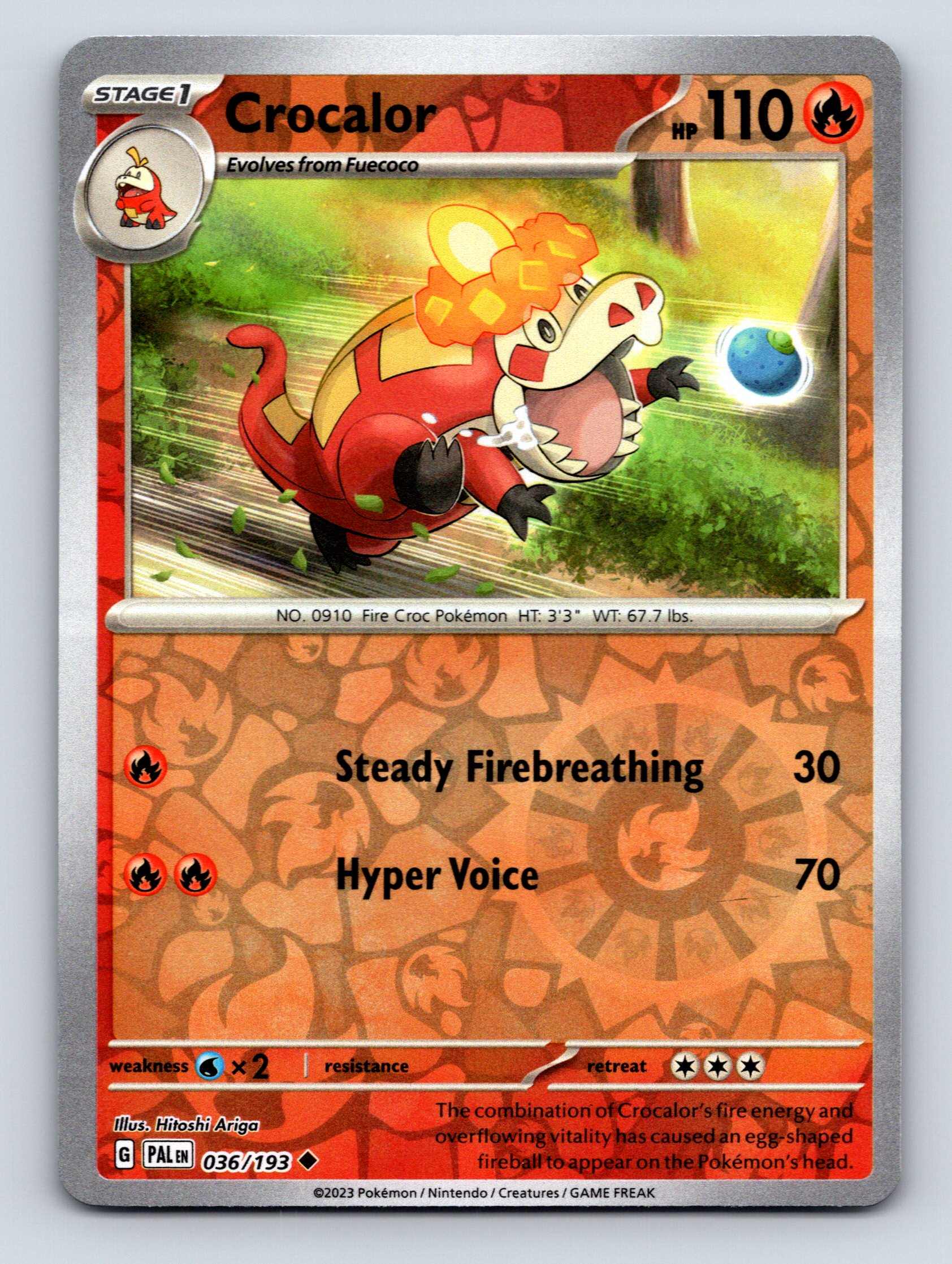 Stage 1 Crocalor HP 110 Steady Firebreathing Attack Red