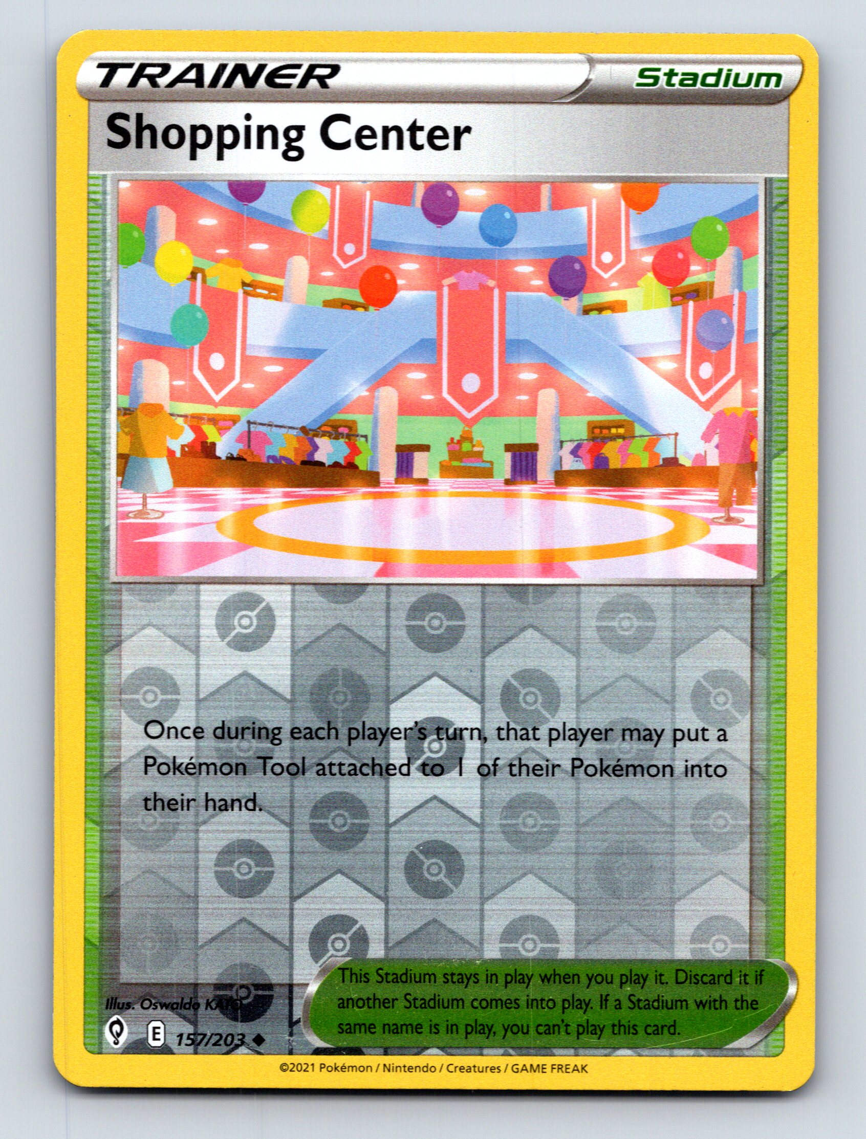 Trainer Shopping Center Rarity Bright Colorful Stadium Pokmon Card | eBay