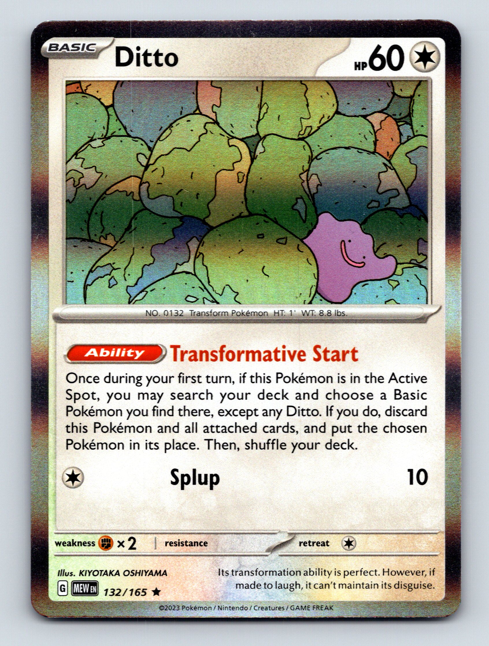 Basic Ditto HP 60 Transformative Start Ability Splup Attack