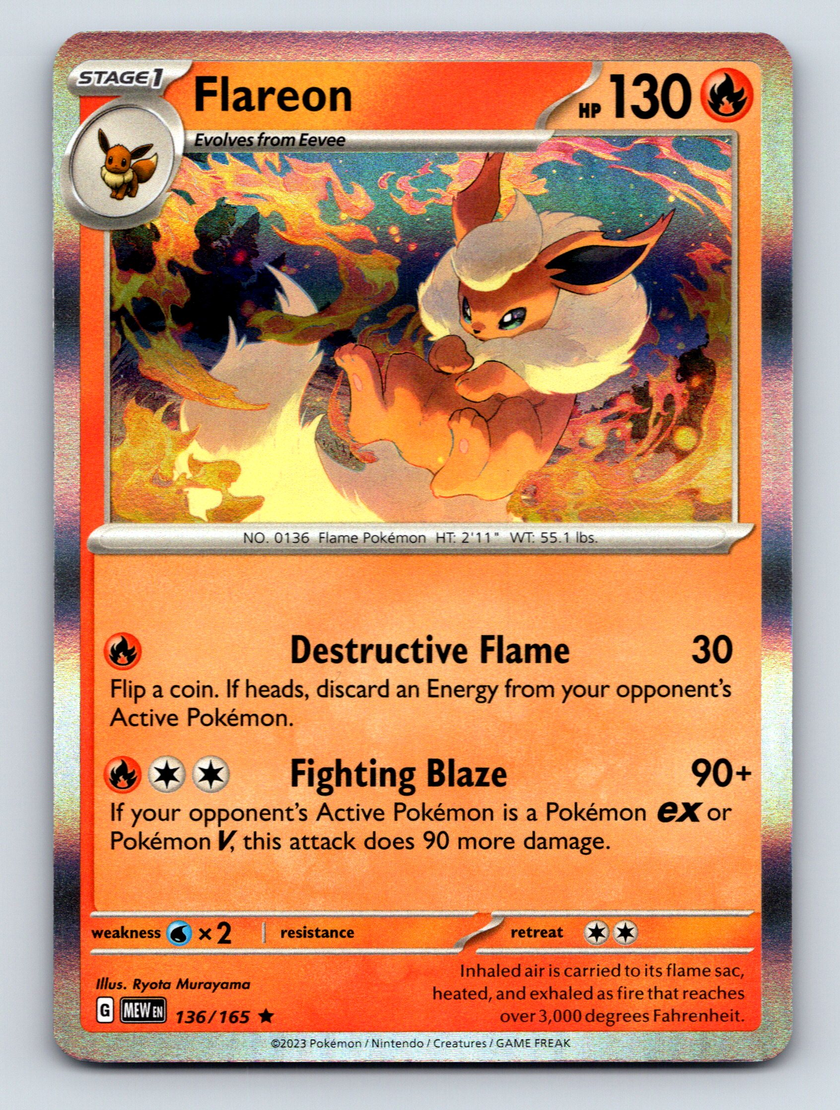 ポケモン - Flareon ブースター 1ED 1st Edition 英語版 3/64 Flareon 3/64 Jungle 1st Edition Holographic Rare Pokemon