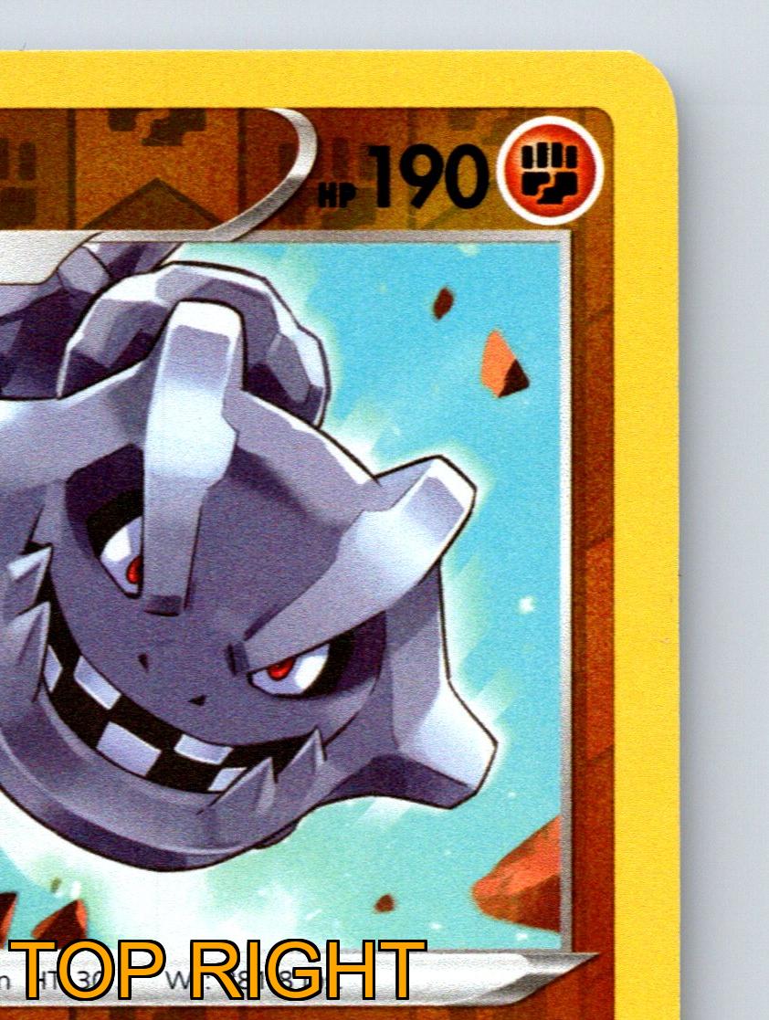 Stage 1 Steelix HP 190 Powerful Rage Attack Rarity Orange Pokémon Card