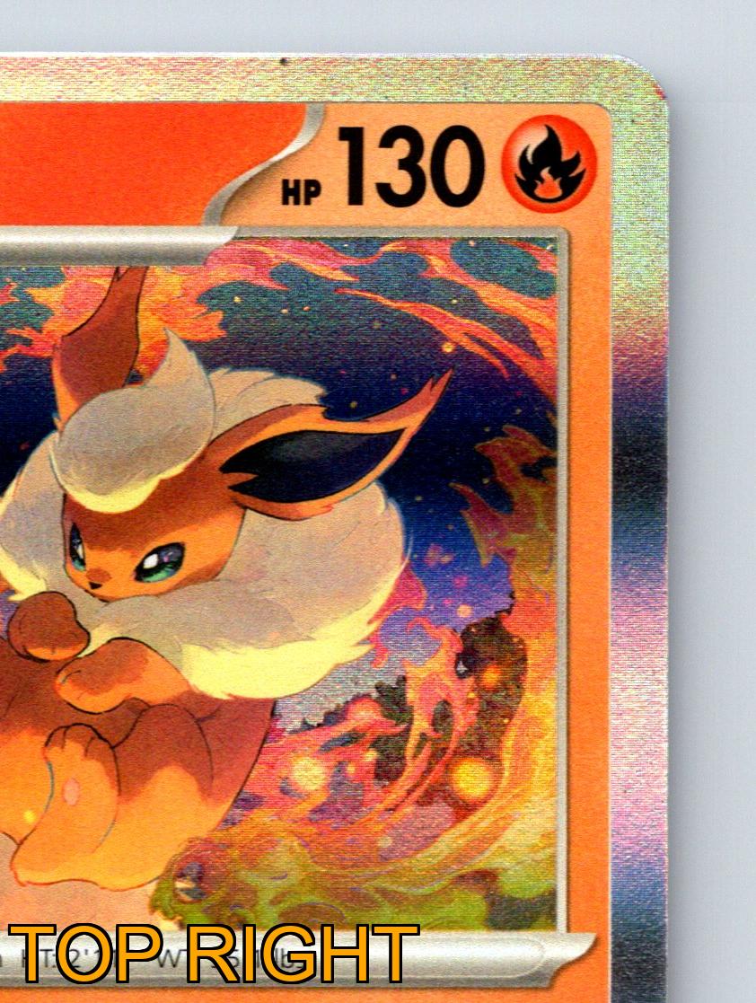 Stage 1 Flareon HP 130 Destructive Flame Attack Rarity Fiery Red