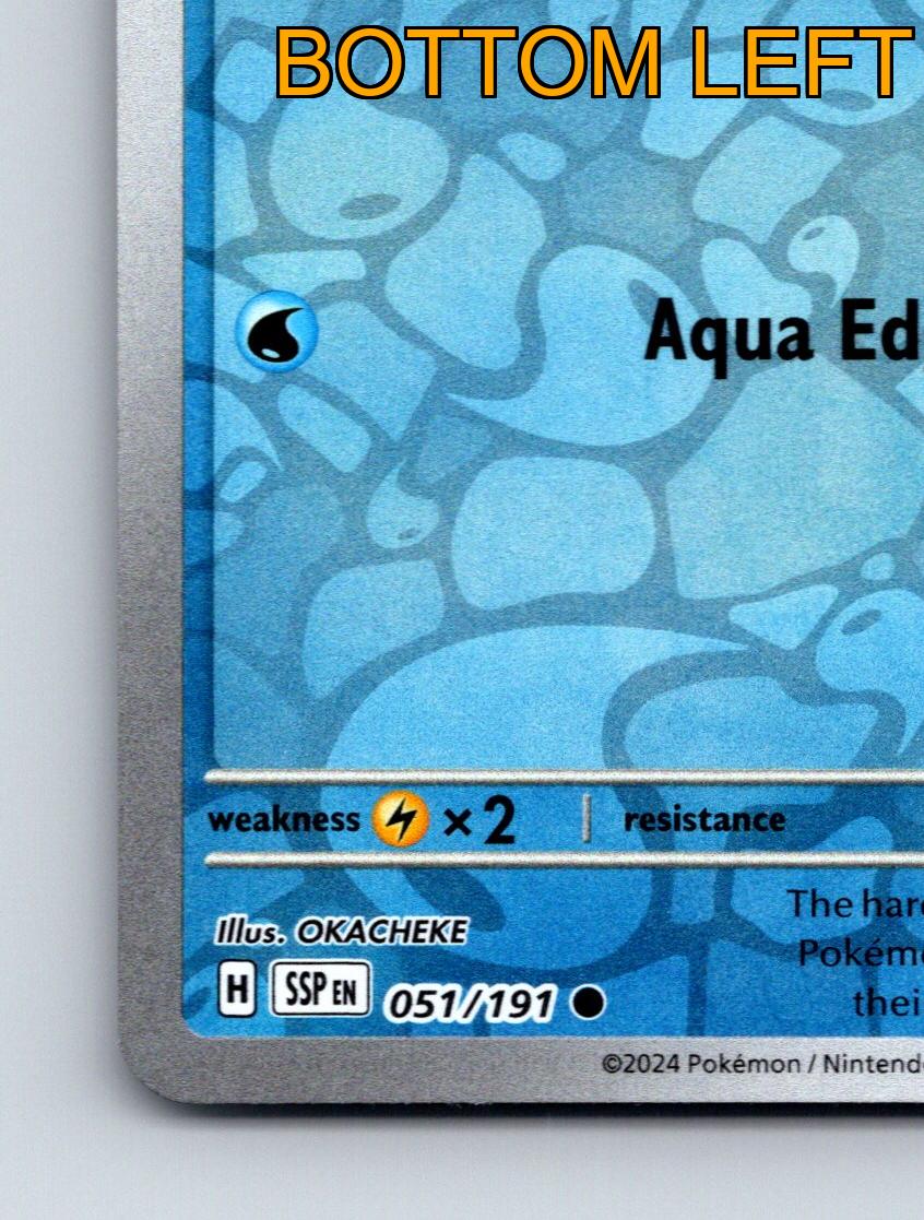Stage 1 Quaxwell HP 100 Aqua Edge Attack Rarity Blue Pokémon Card