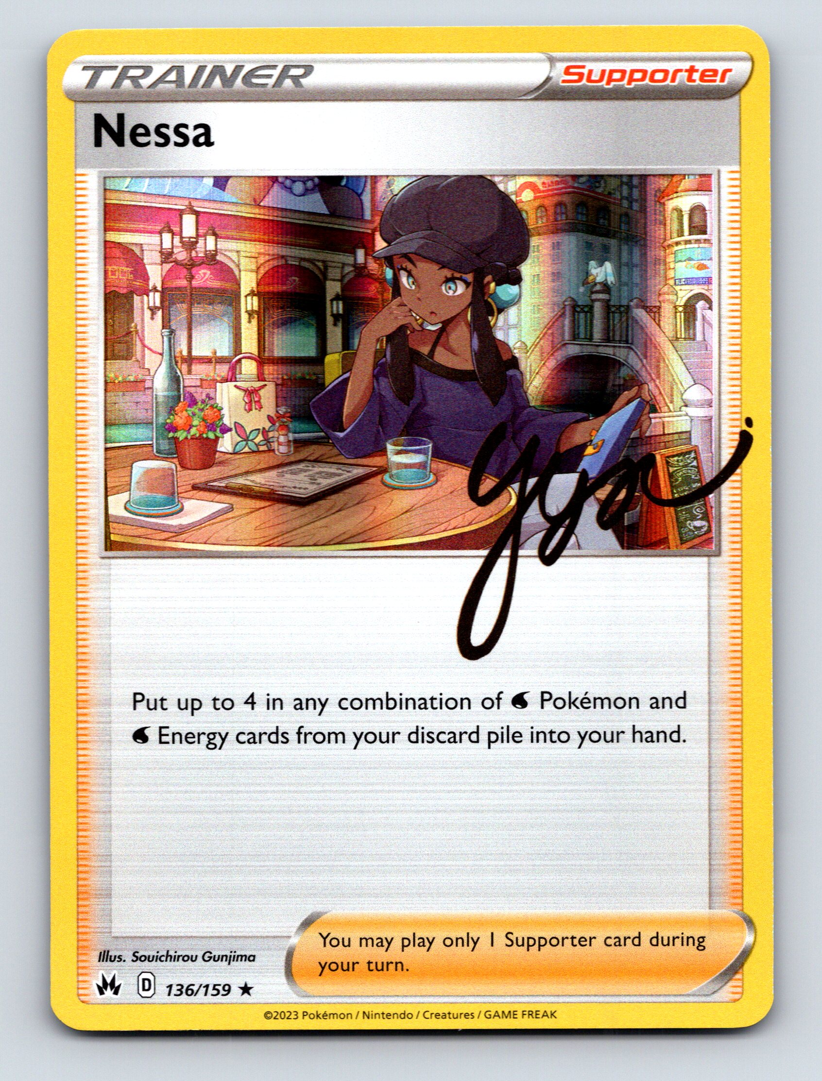 Trainer Nessa Supporter Card Pokémon Discard Pile Strategy Vibrant Mood