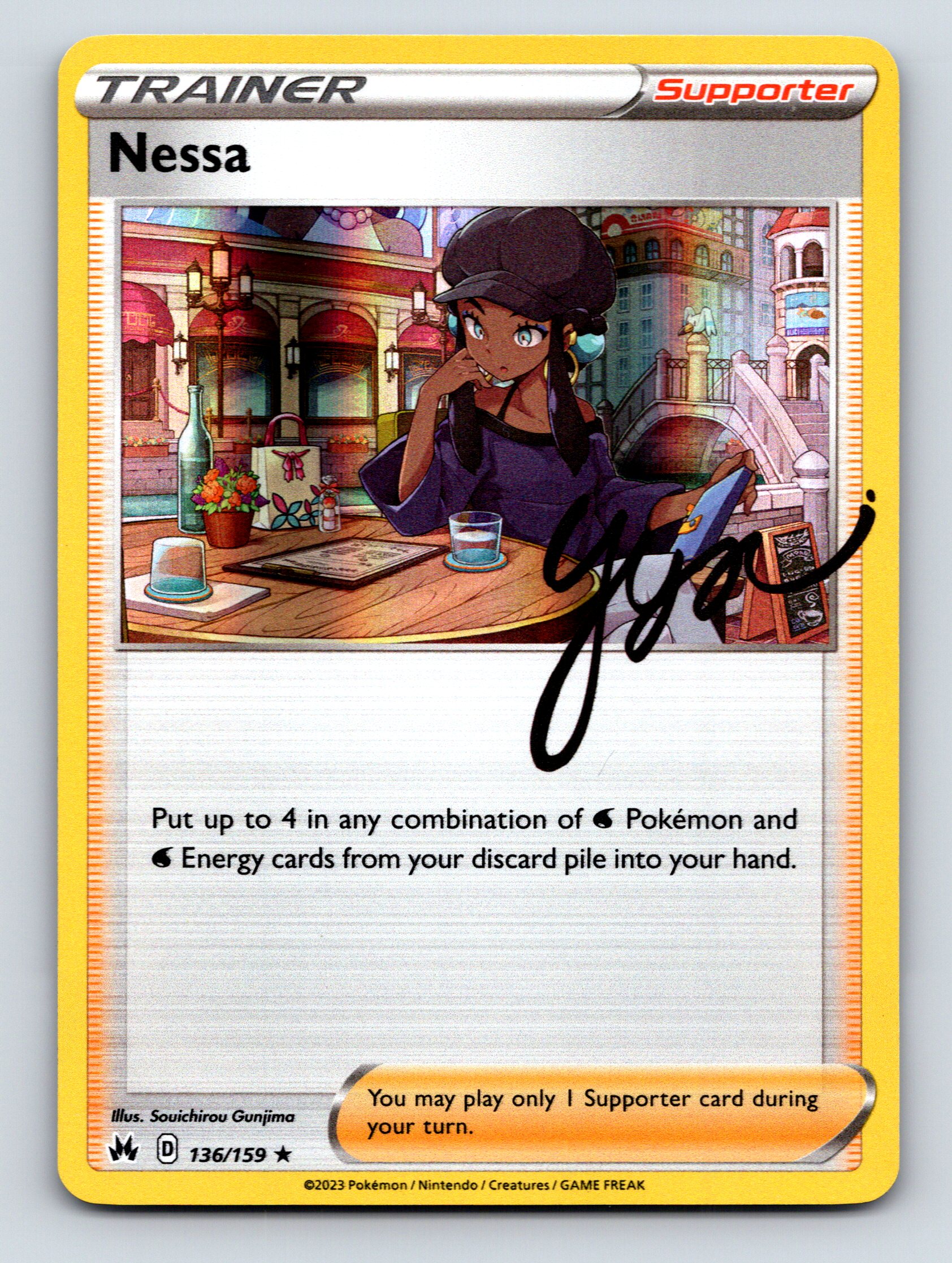 Trainer Supporter Card Nessa Rarity Black Main Image Pokémon | eBay