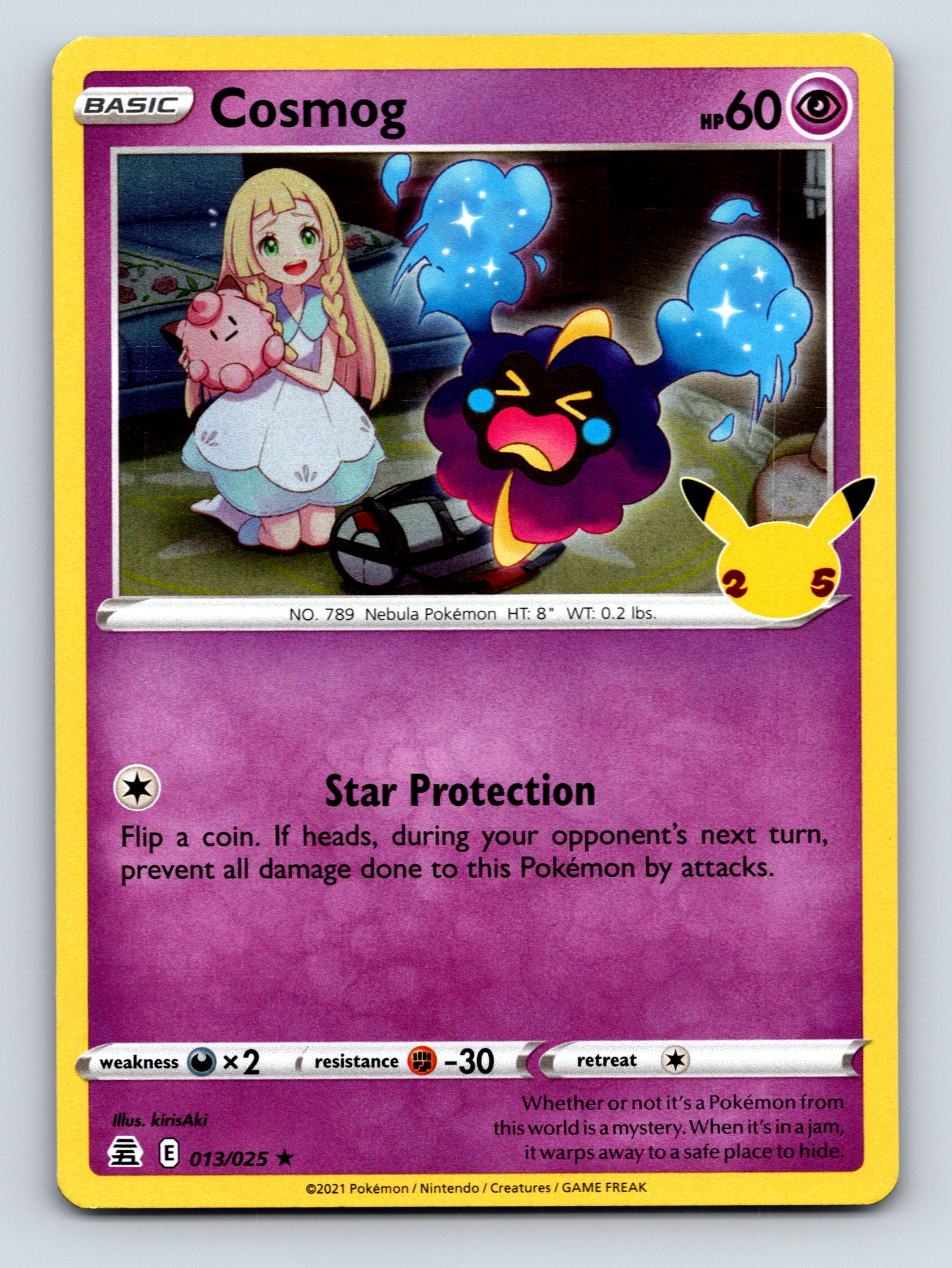 Basic Cosmog HP 60 Star Protection Rarity Purple Colorful Pokémon - Bild 1 von 10
