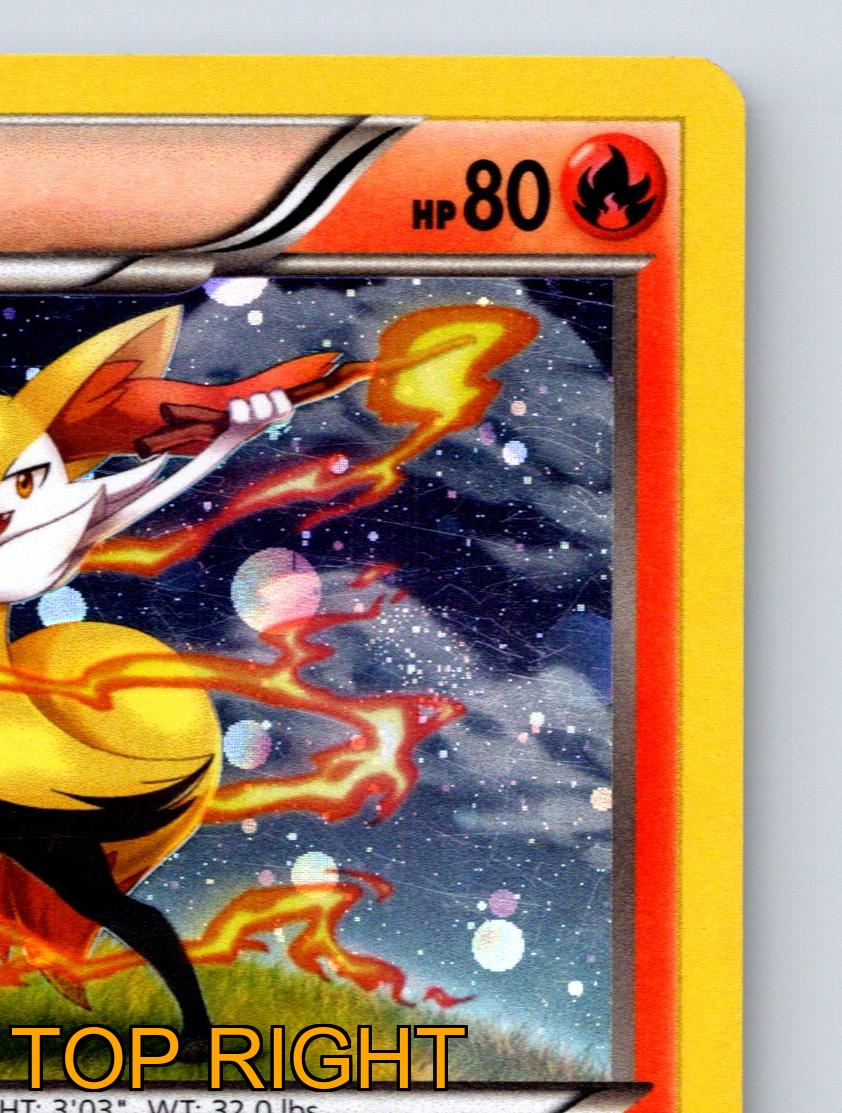 Stage 1 Braixen HP 80 Destructive Flame Attack Rarity Red Bright