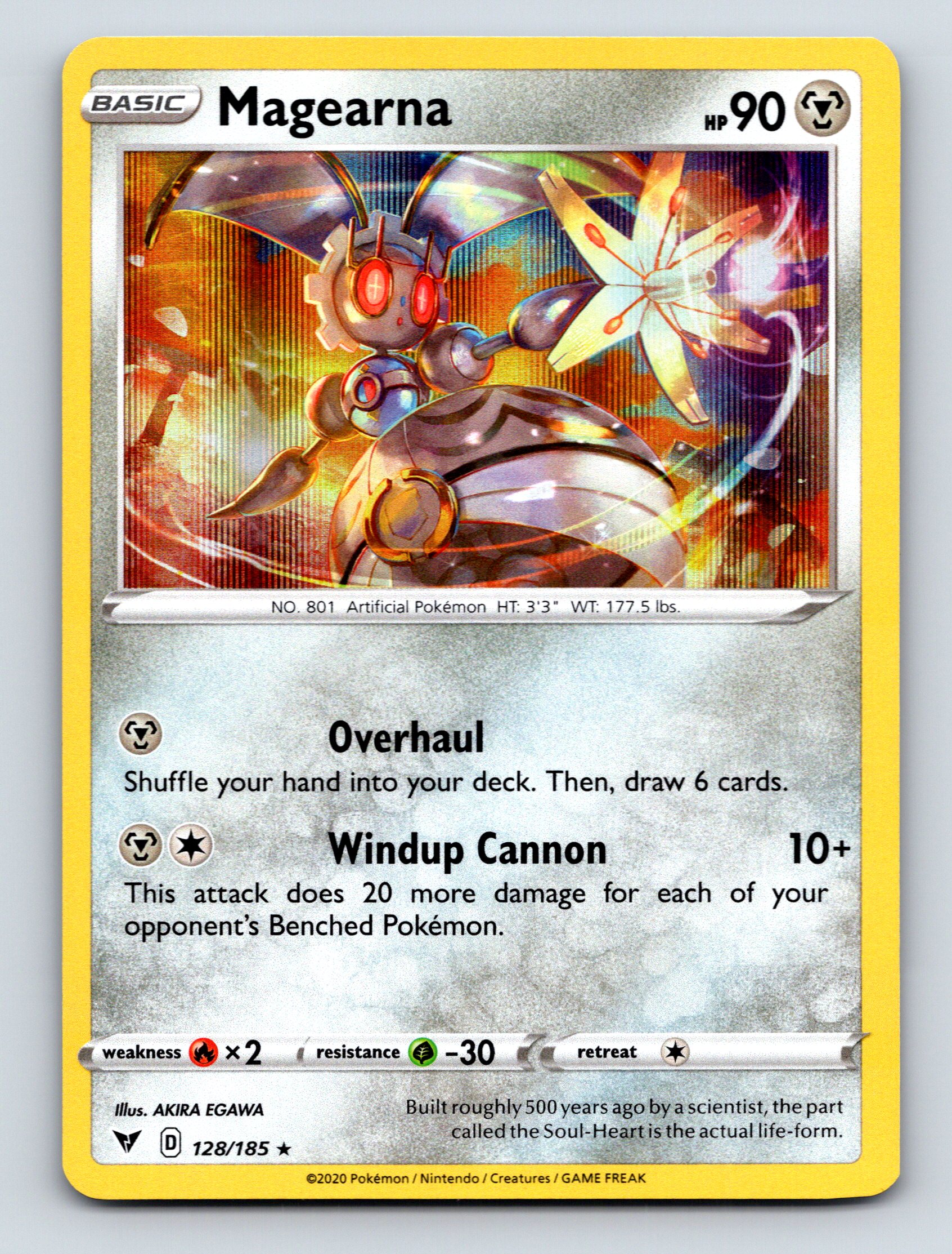 magearna pokemon card price Holographic Pokmon TCG Pocket Self Made - Sharp Details! Weakness Fire 2 Resistance Grass Basic Magearna HP 90 Overhaul