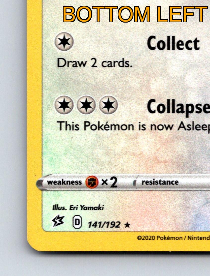 pokemon cards bottom left letter Basic Snorlax HP 150 Collapse Attack Collect Rarity Light White Pokémon