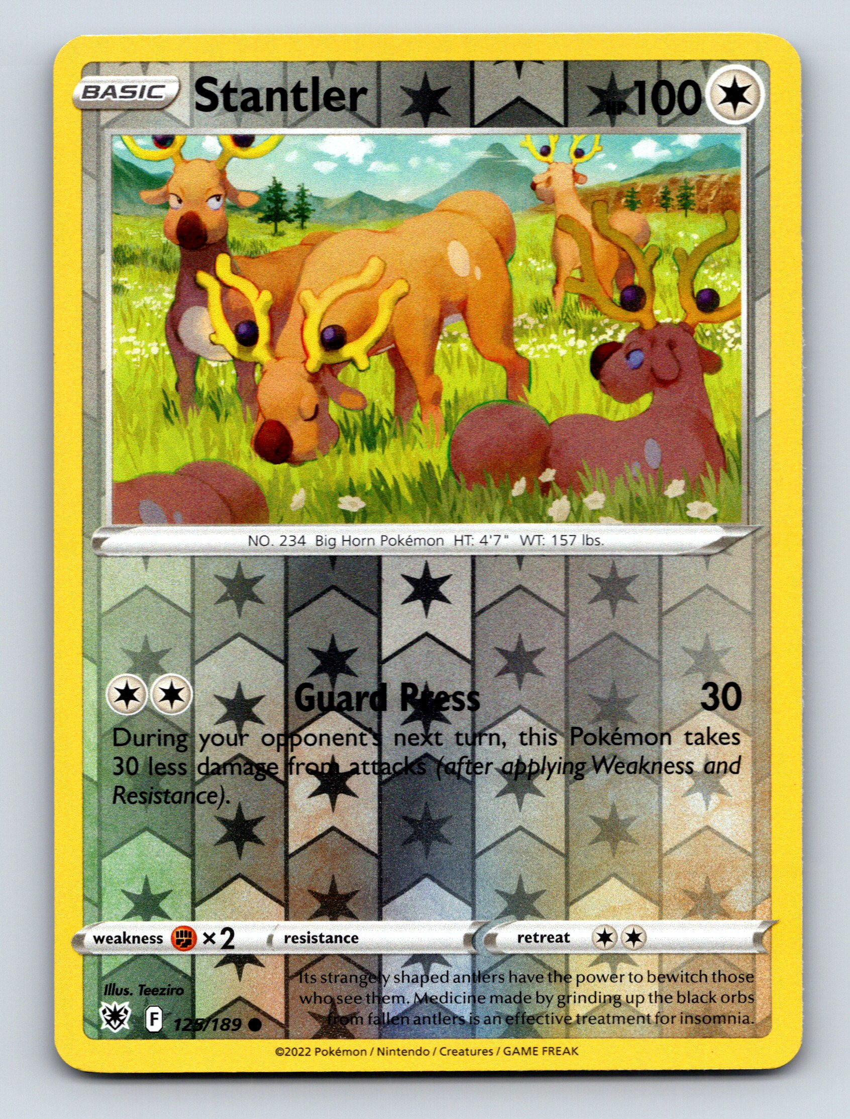 stantler pokemon card Vintage Common
