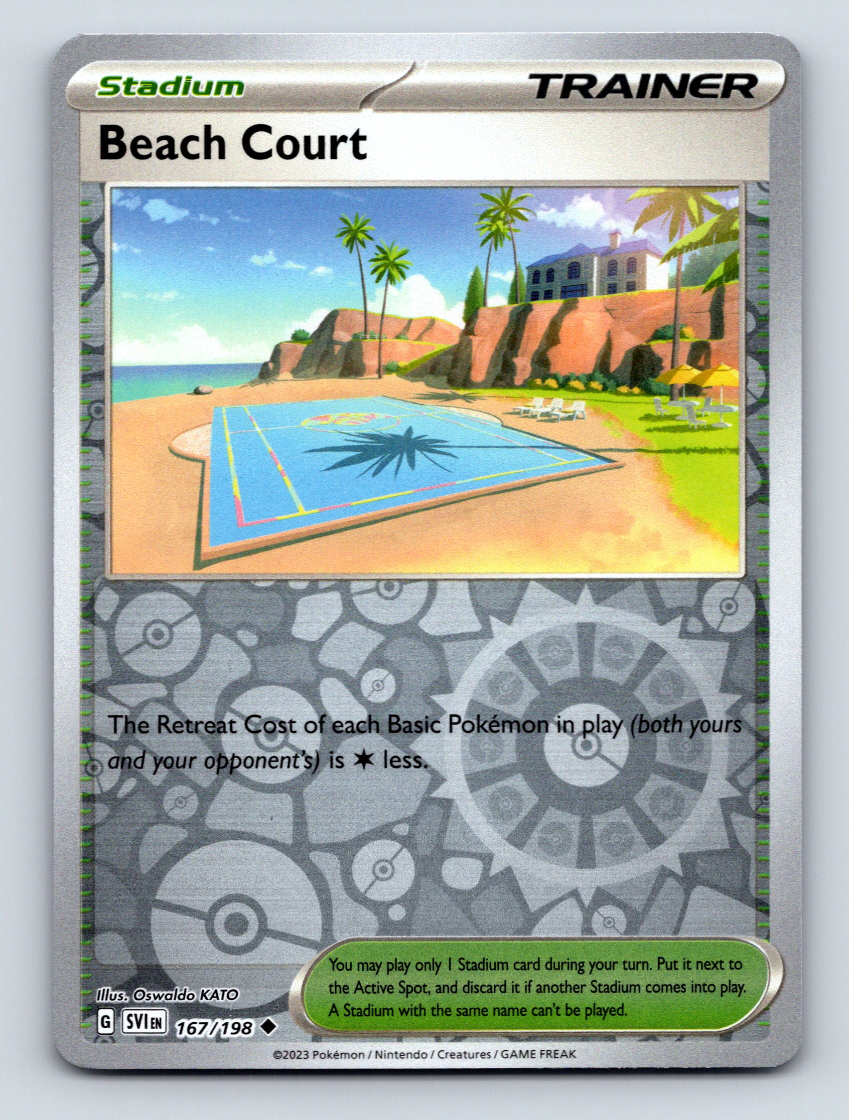 Trainer Stadium Beach Court Retreat Rarity Scenic Vibrant Pokmon