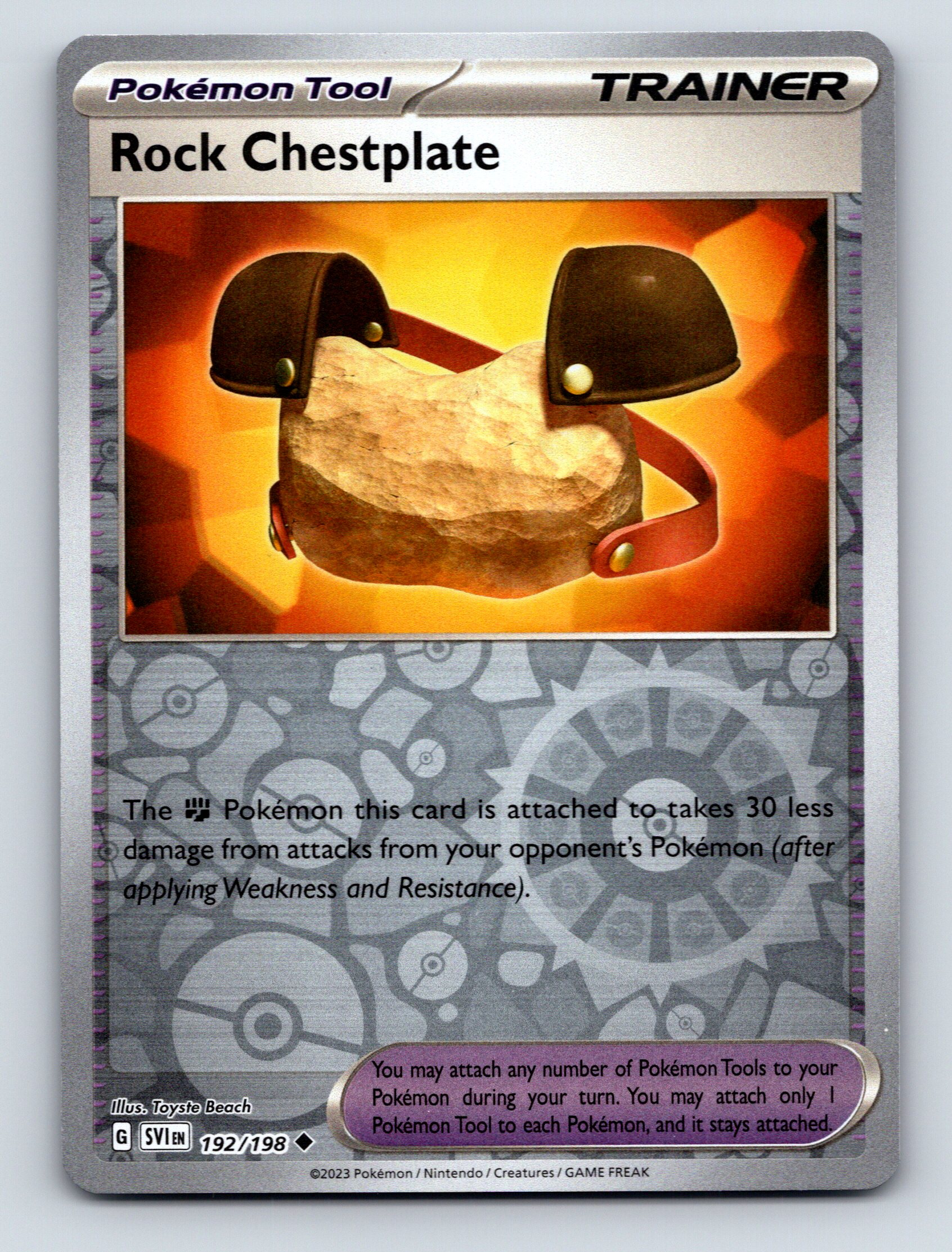 Trainer Pokémon Tool Rock Chestplate Mighty Steel Defense Shine