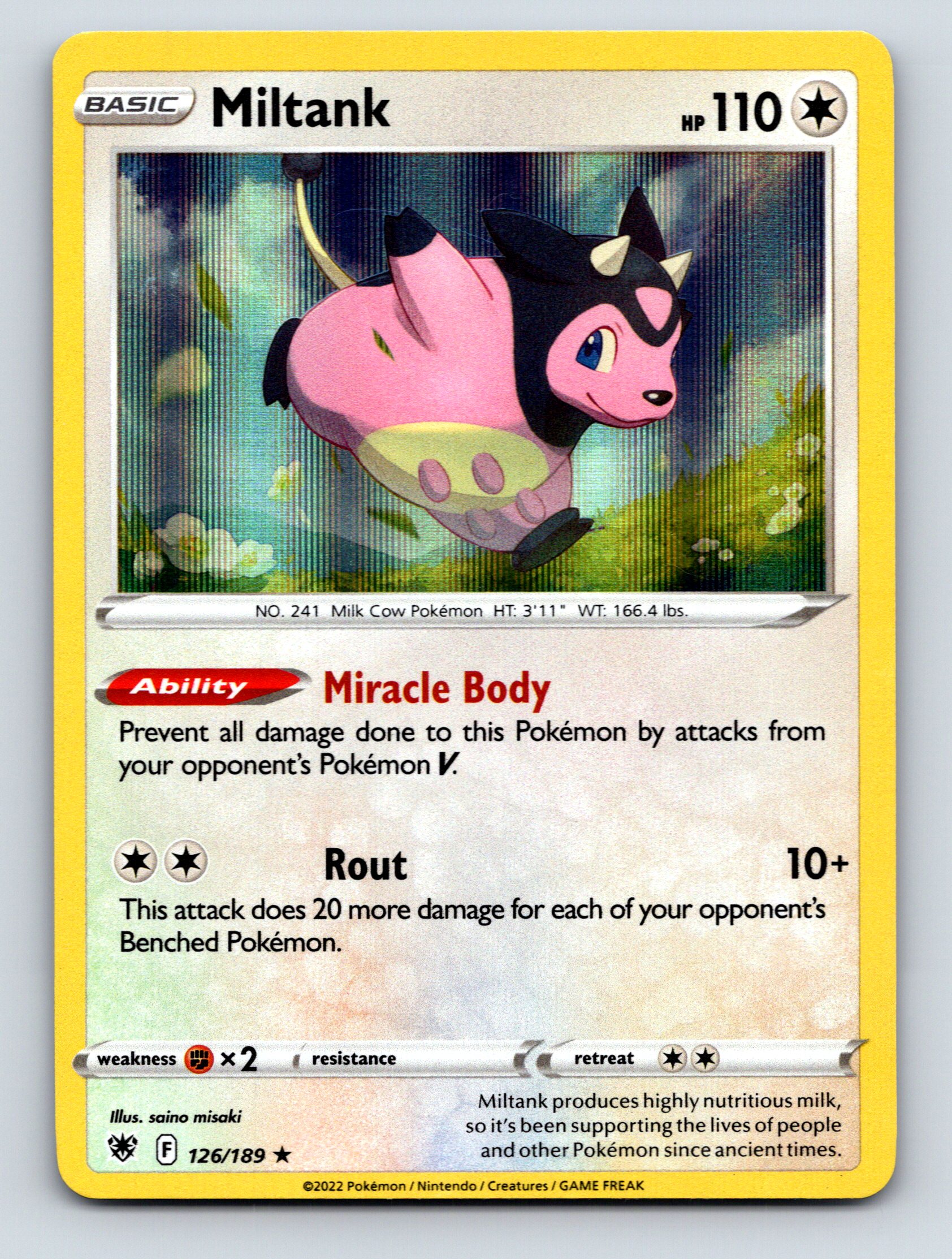 Basic Miltank HP 110 Miracle Body Ability Star Creature Colorful Pokmon Basic Miltank HP 110 Miracle Body Ability Star Creature Colorful Pokmon