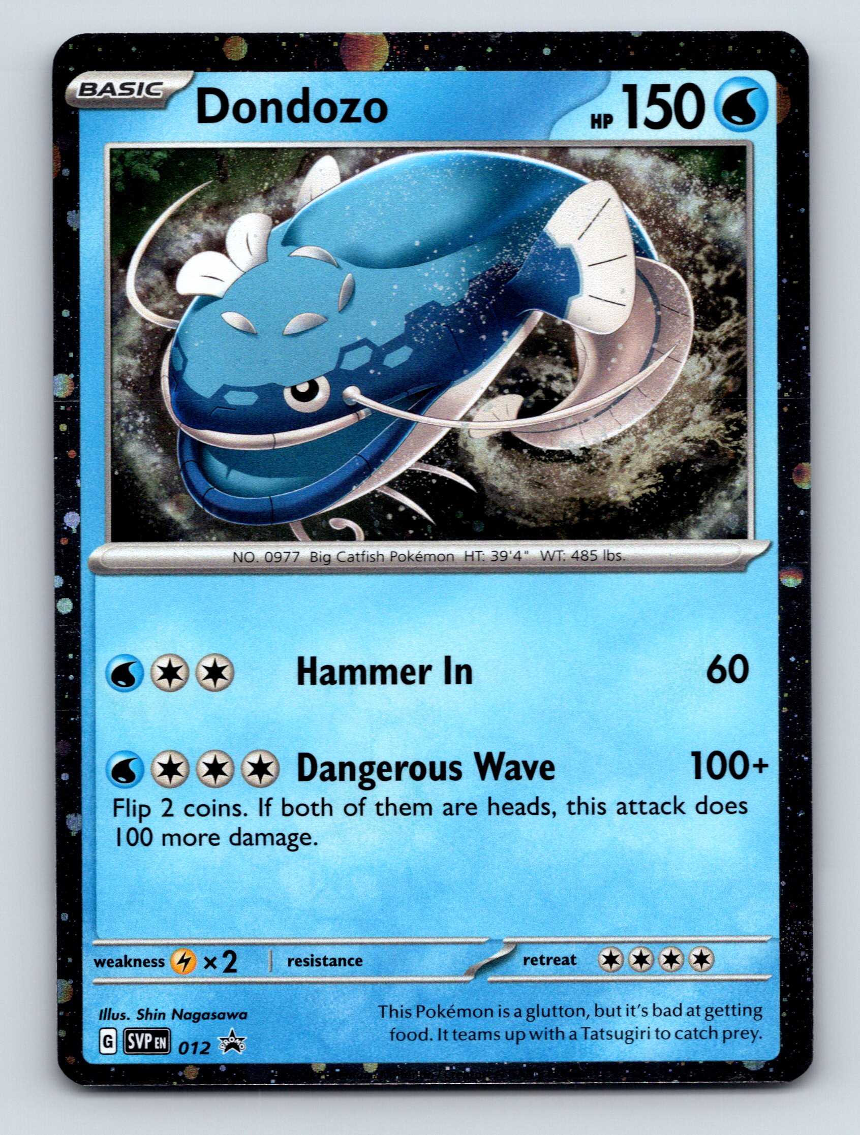 Basic Dondozo HP 150 Hammer In Dangerous Wave Attack Blue Colorful