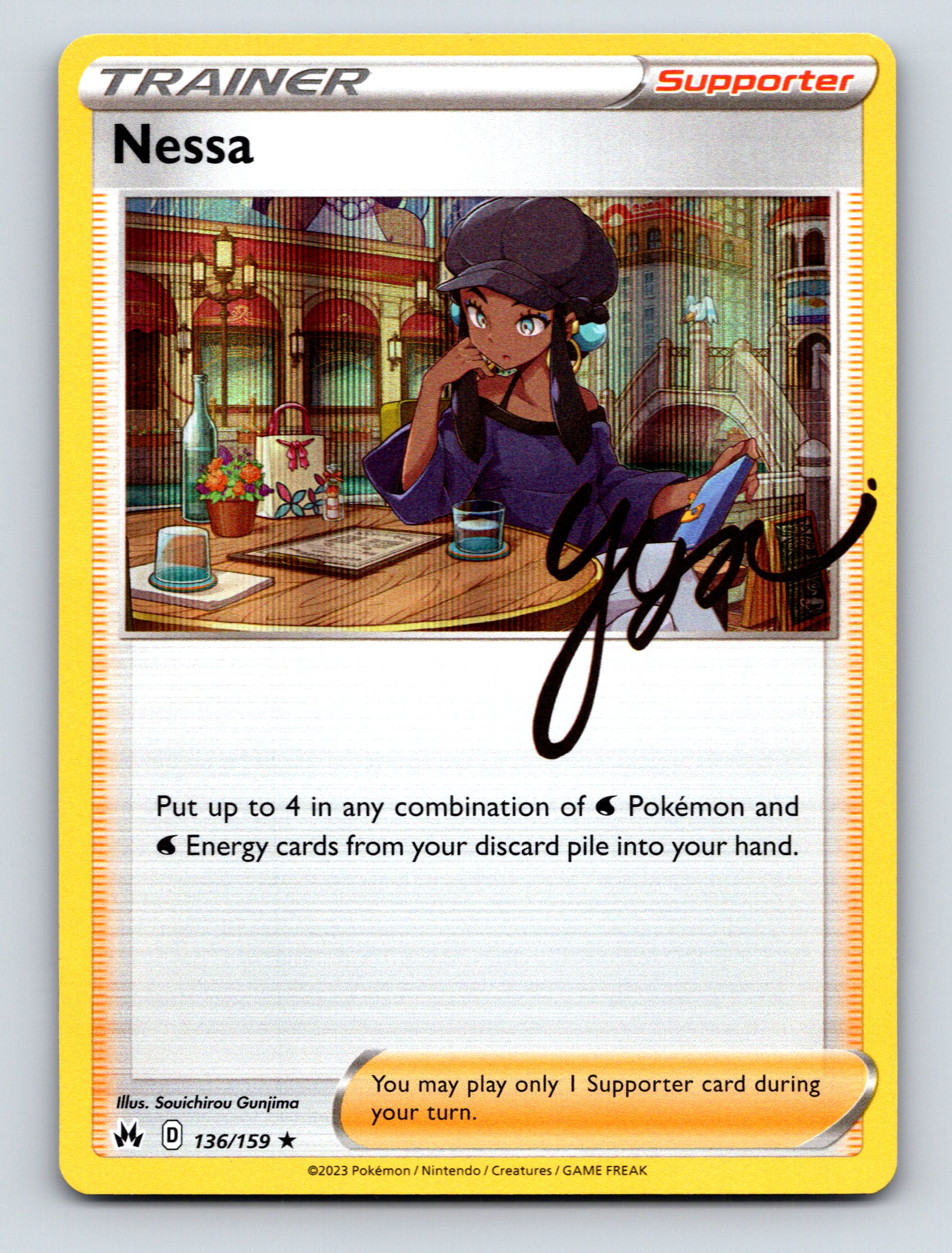 Trainer Supporter Nessa Card Rarity Art Vibrant Pokmon Water Design Trainer Supporter Nessa Card Rarity Art Vibrant Pokmon Water Design