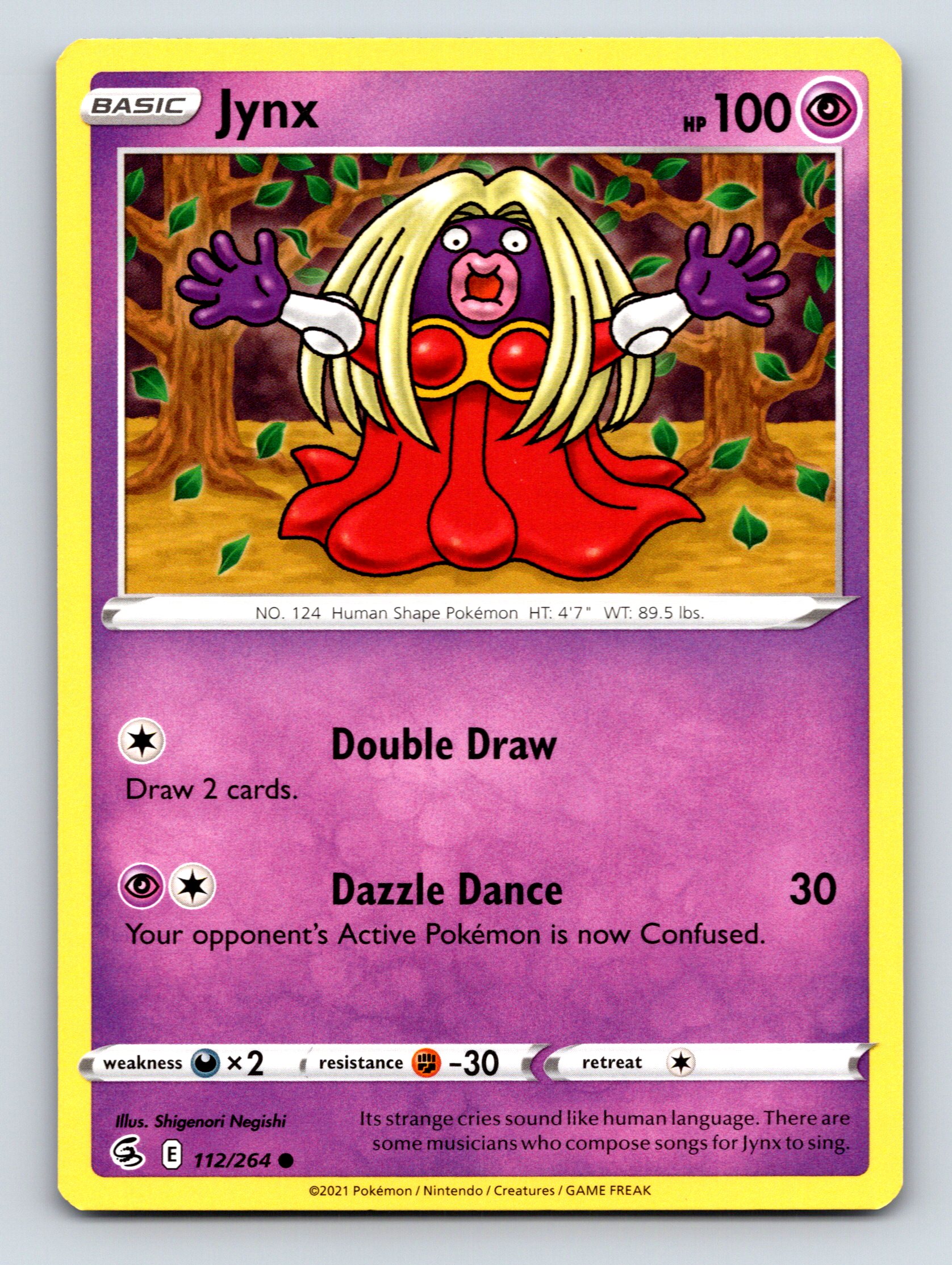 Basic Jynx HP 100 Dazzle Dance Attack Purple Vibrant Pokémon | eBay