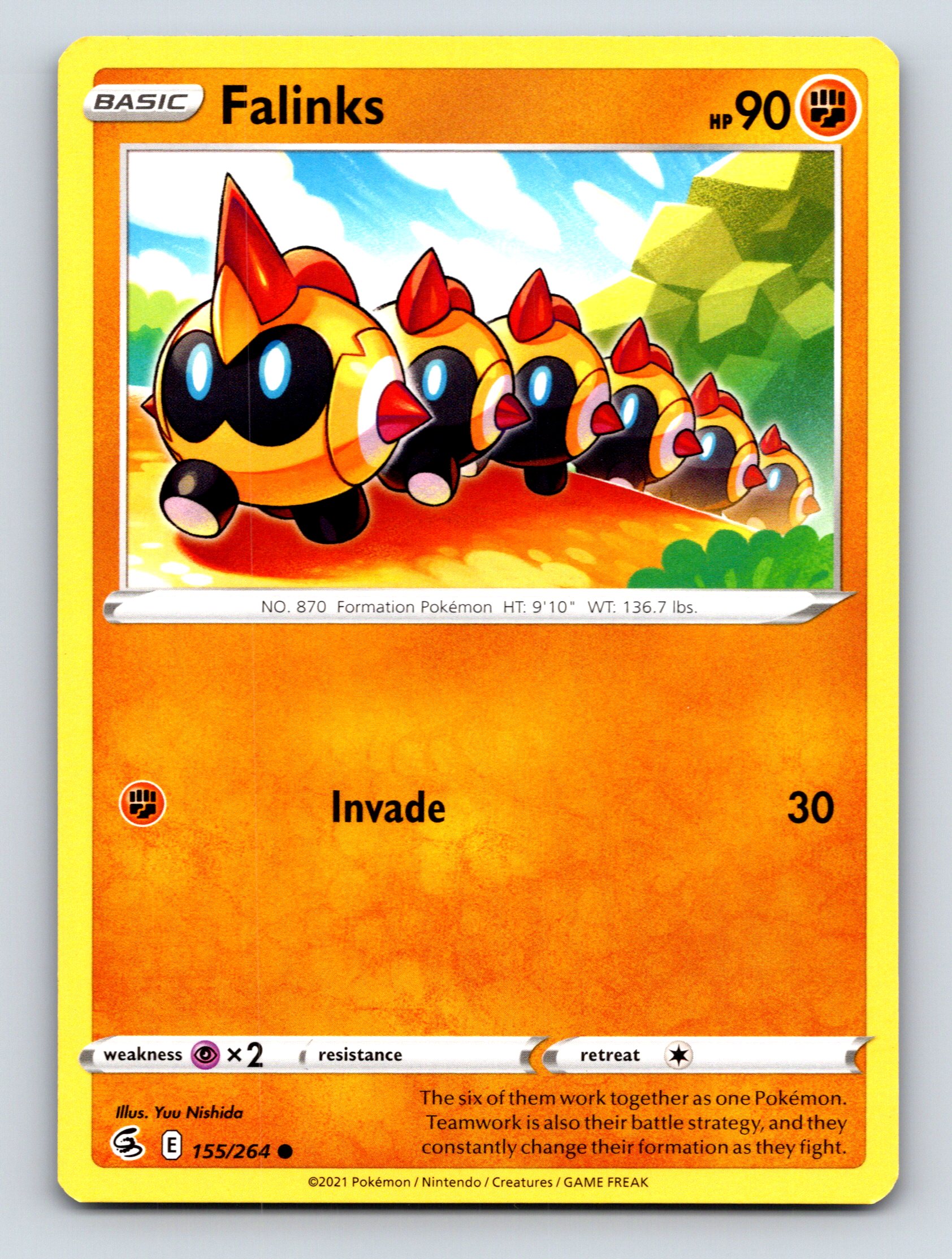 Basic Falinks HP 90 Invade Attack Rarity Orange Formation Pokémon