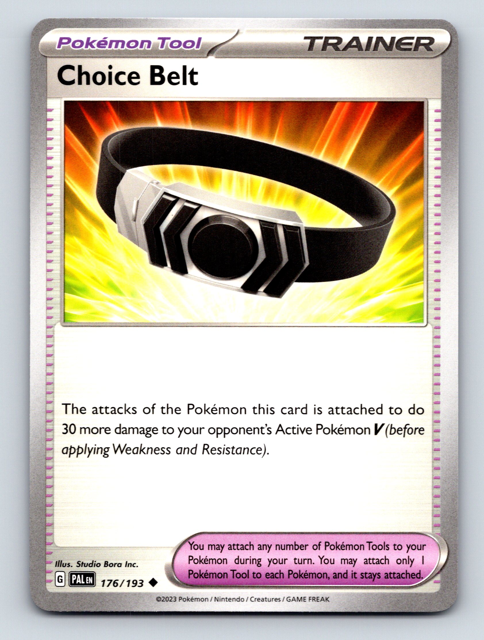 choice belt pokemon card value Band Studio Bora Inc Choice Belt - 135/172 -