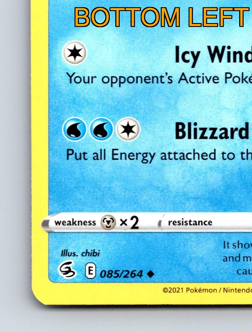 Stage 1 Frosmoth HP 90 Blizzard Loop Attack Rarity Blue Colorful