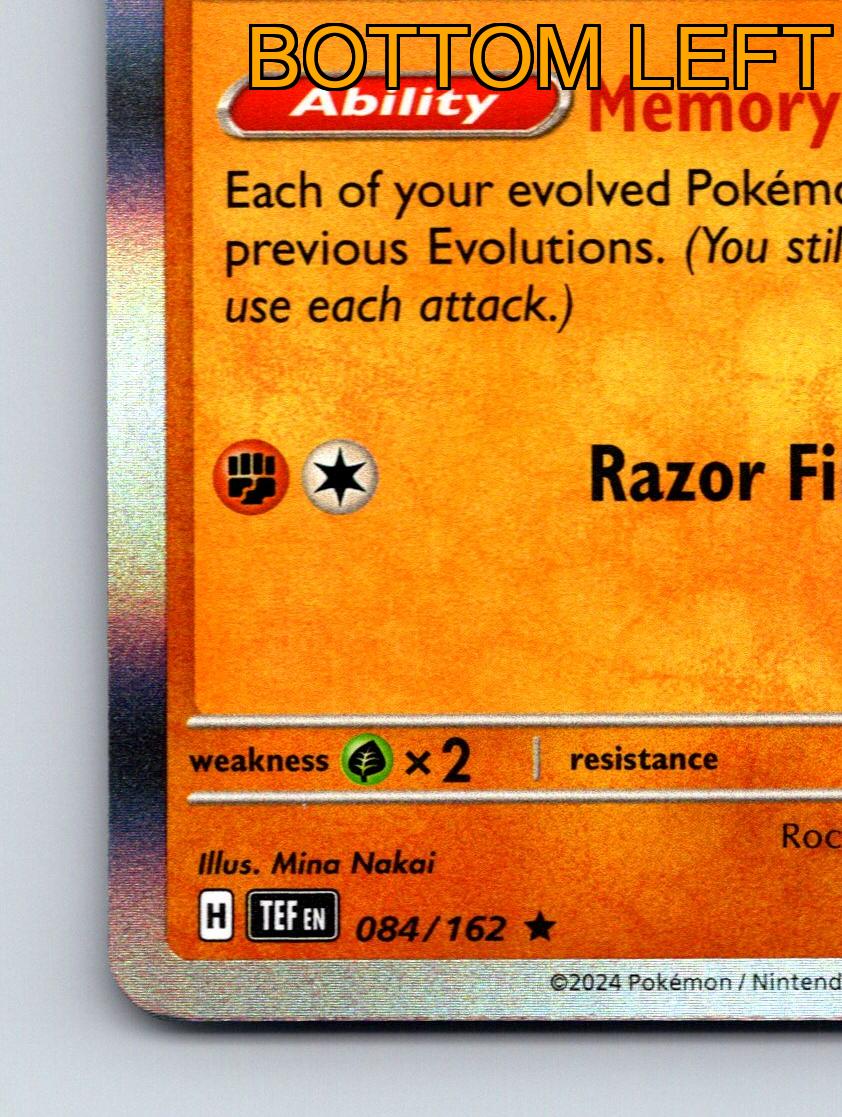 Pokémon Karte Basic Relicanth HP 100 Memory Dive Razor Fin Rarität Orange - Bild 5 von 10