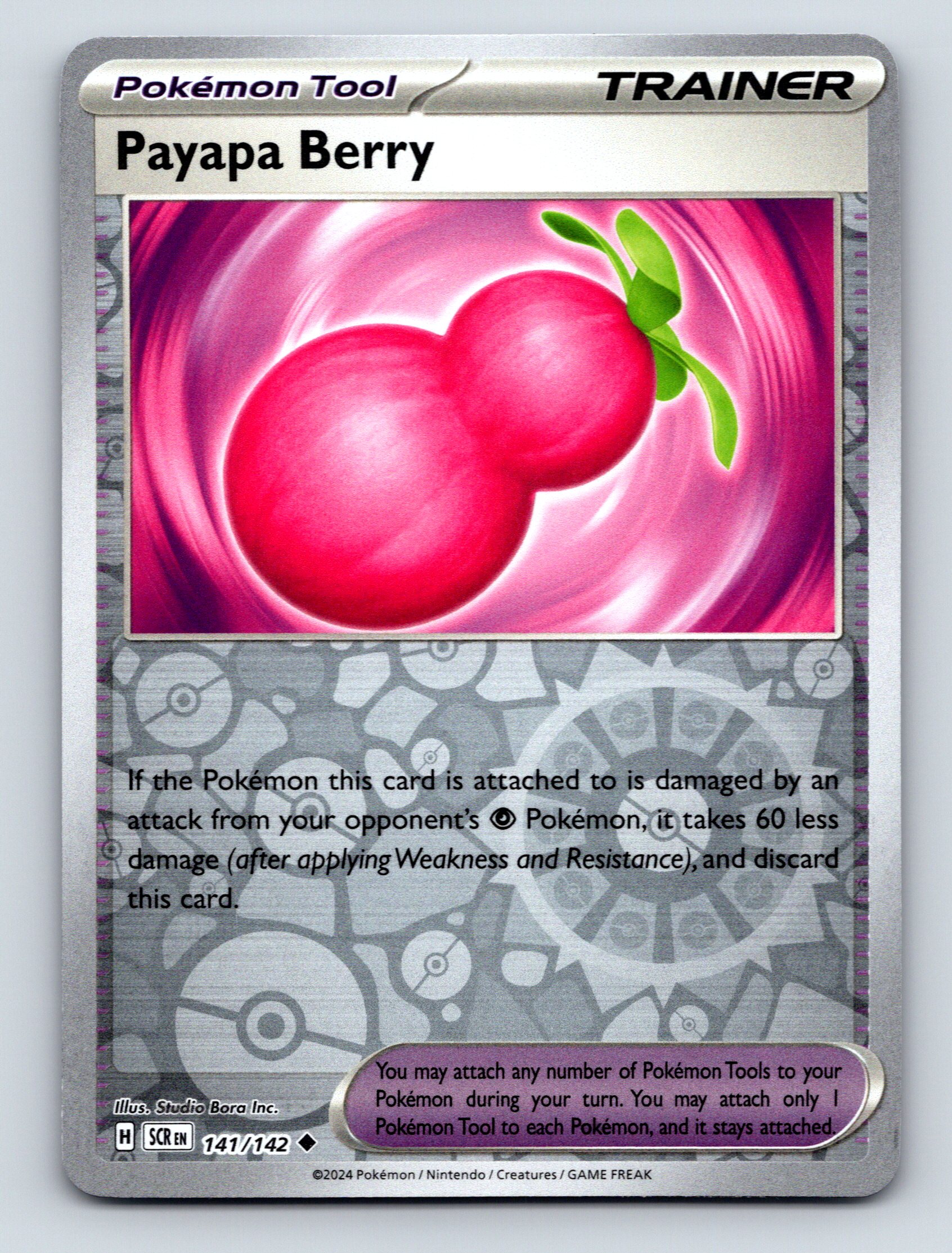 Trainer Payapa Berry Pokémon Tool Pink Vibrant Design Effective